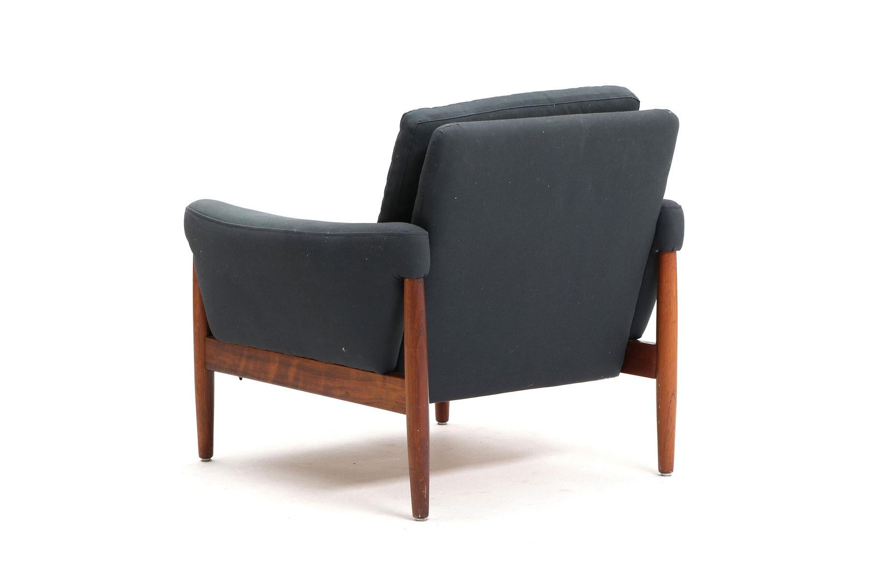 Oiled Kurt Østervig Danish Modern Lounge Chair in Rosewood