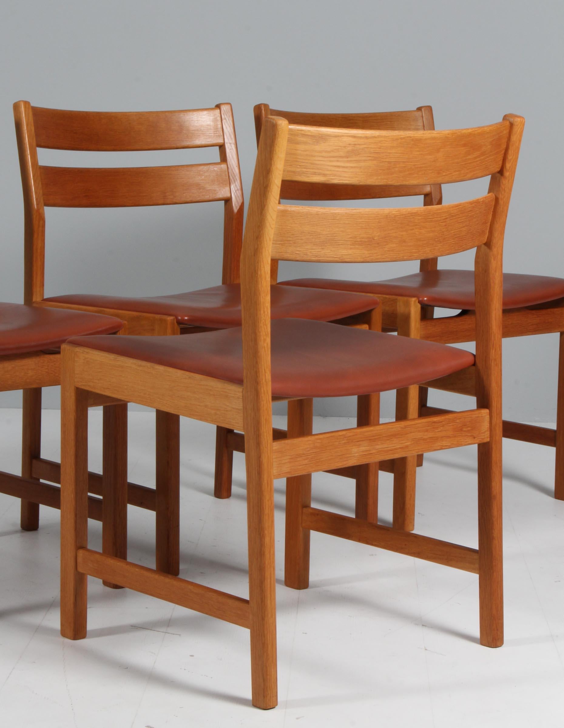 Fine XX secolo Sedie da pranzo Kurt Østervig  in Oak massiccio in vendita