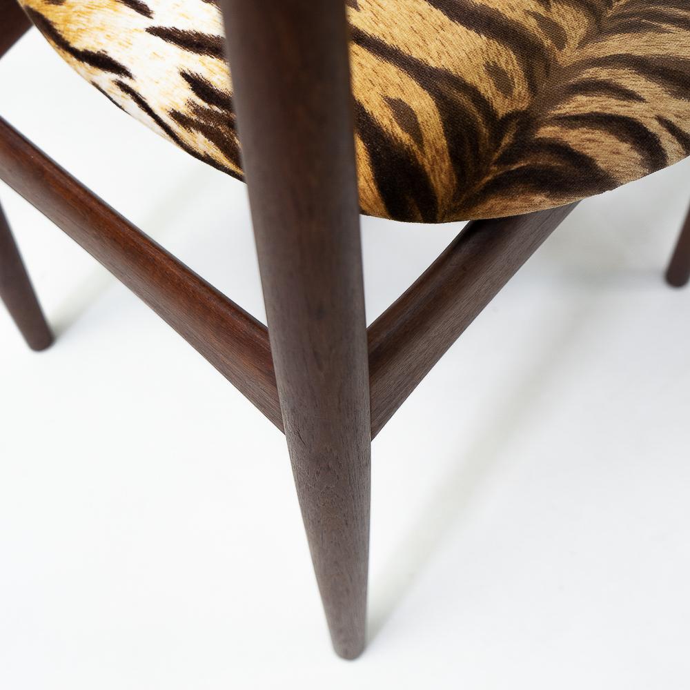 Fabric Kurt Østervig for Brande Møbelindustri Dining Chair, 1960s For Sale