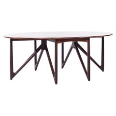 Kurt Østervig for Jason Furniture MCM Danish Rosewood Drop Leaf Dining Table