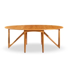 Kurt Østervig for Jason Furniture Mid Century Danish Teak Drop Leaf Dining Table