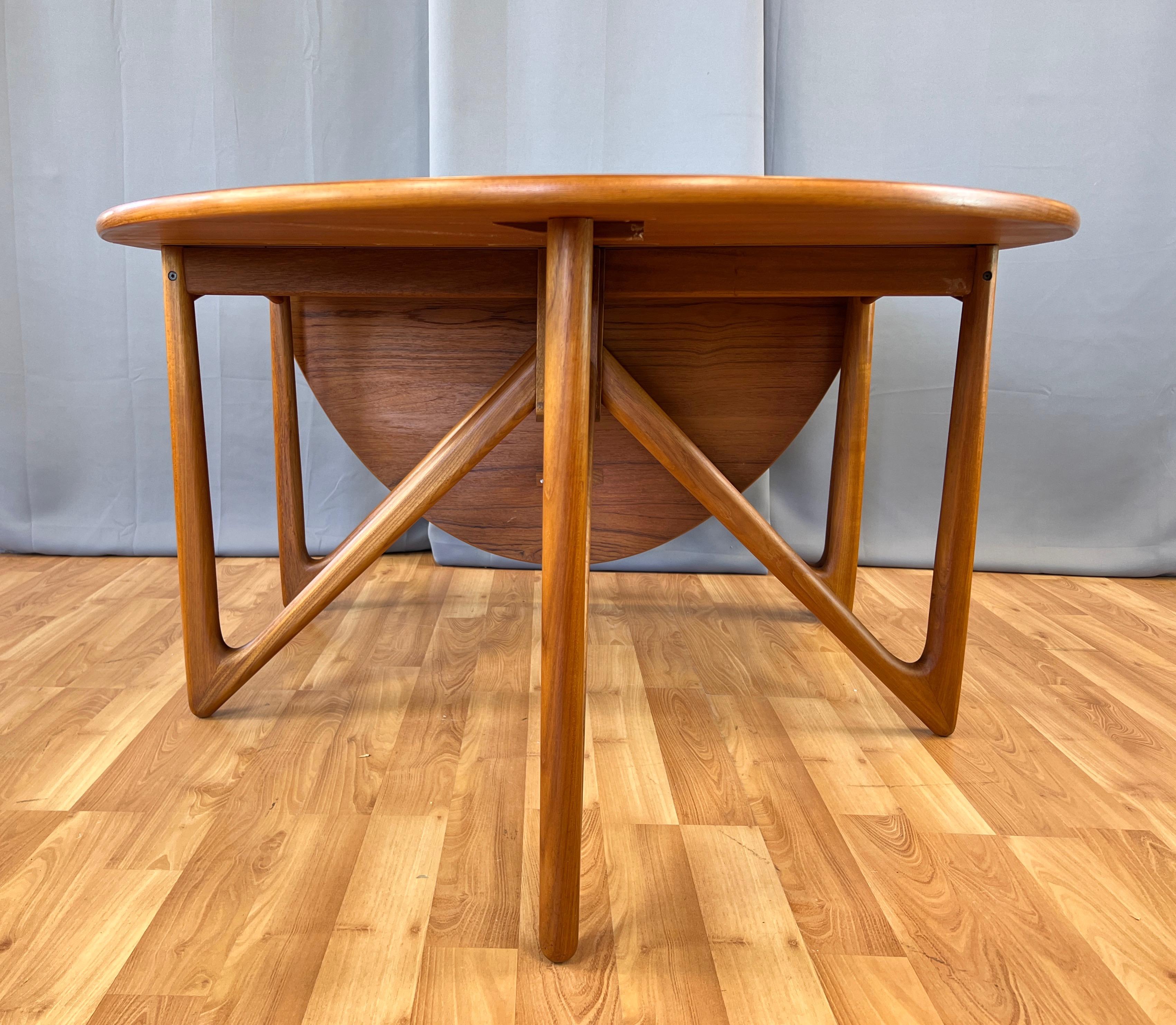 Kurt Østervig for Jason Møbler Teak Drop-Leaf Dining Table, 1960s 6