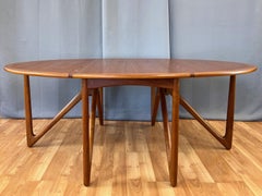 Kurt Østervig for Jason Møbler Teak Drop-Leaf Dining Table, 1960s