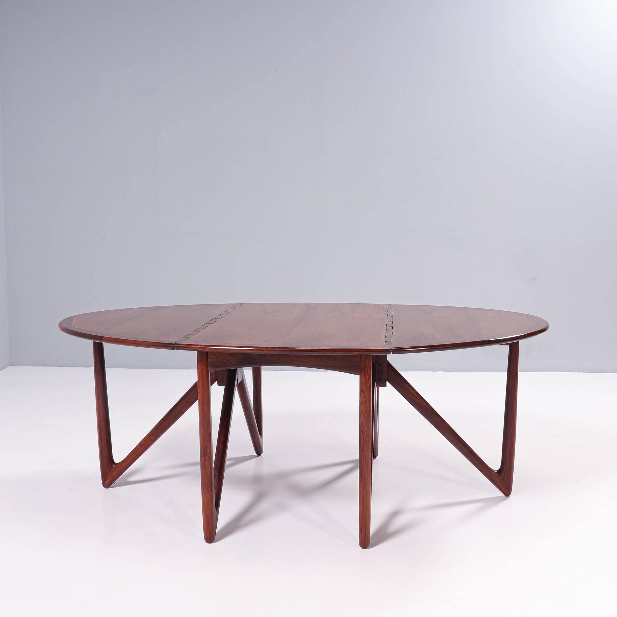 Milieu du XXe siècle Table de salle à manger en palissandre de Kurt Østervig pour Jason Möbler, années 1960 en vente