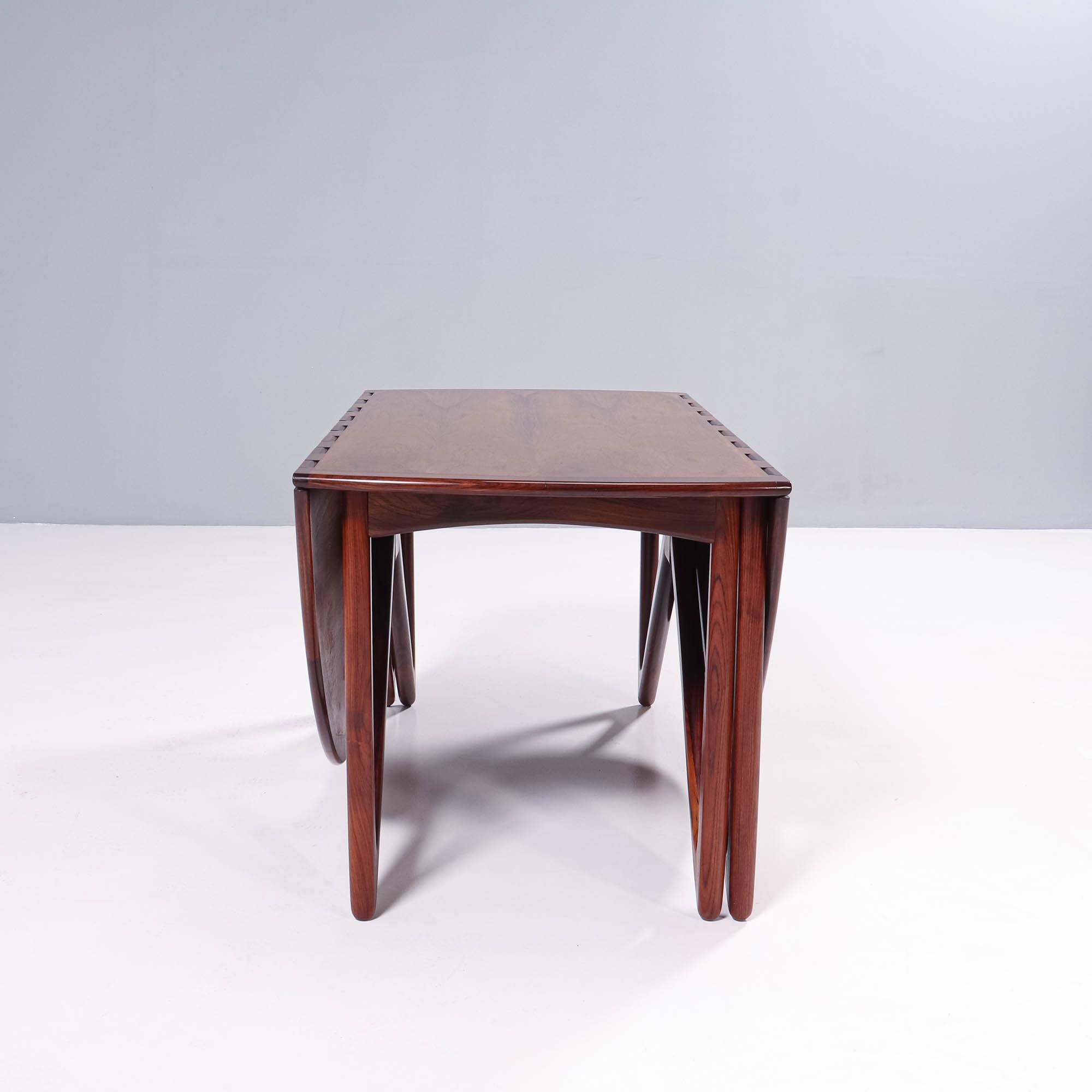 Kurt Østervig for Jason Möbler Rosewood Drop-Leaf Dining Table, 1960s For Sale 1