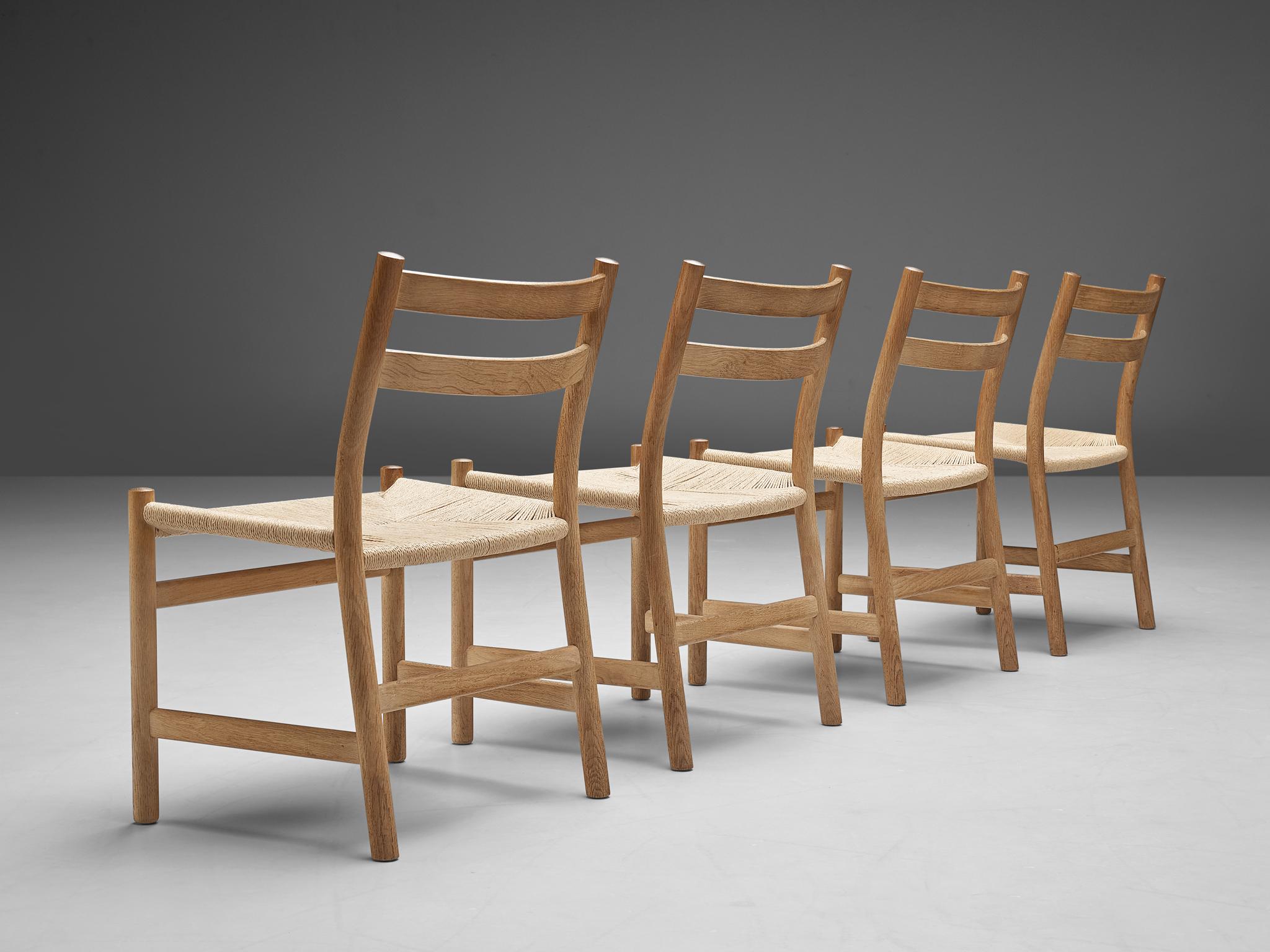 Cane Kurt Østervig for KP Møbler Set of Four Dining Chairs