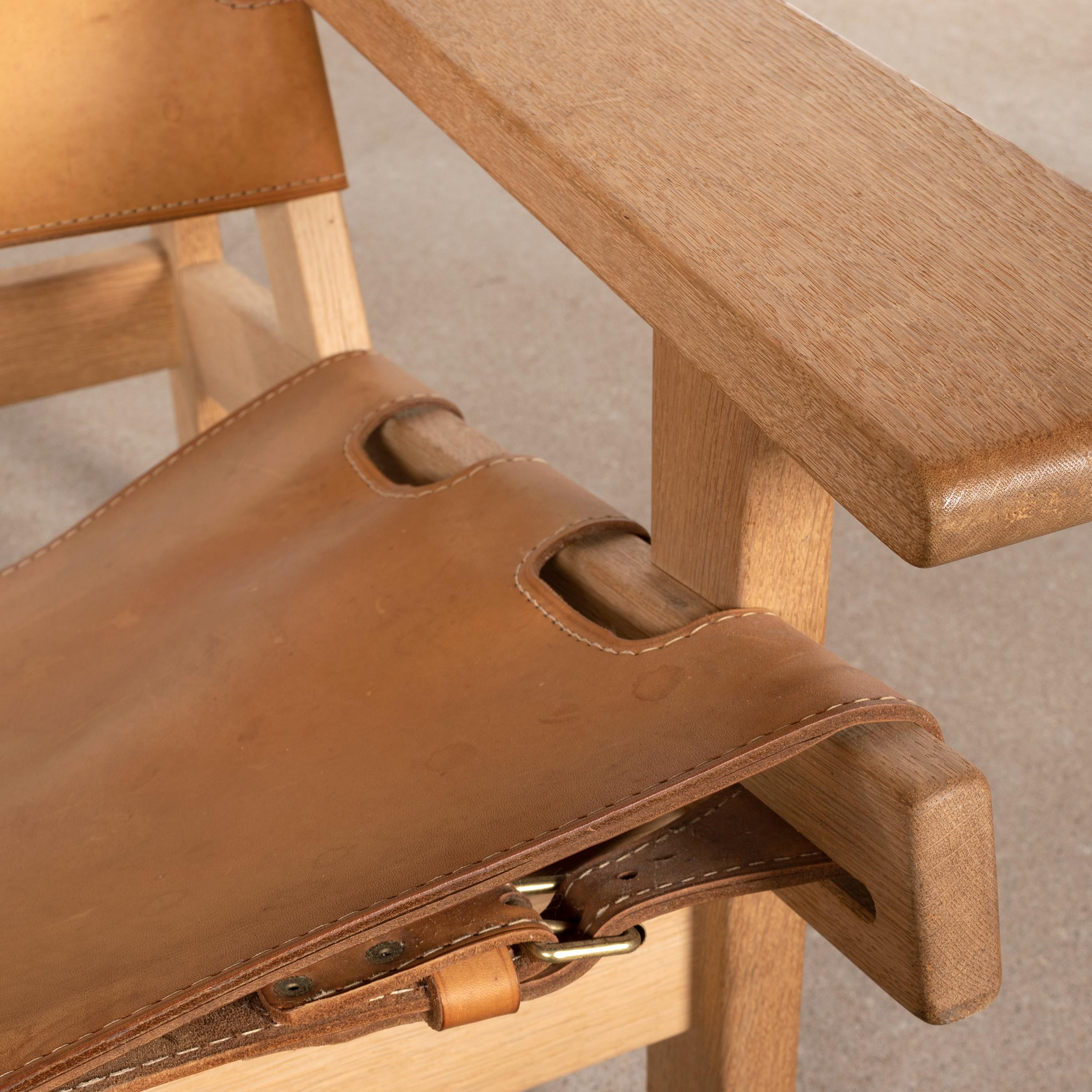 Kurt Østervig Hunting Chairs in Cognac Leather for K. P. Jørgensens Møbelfabrik 6