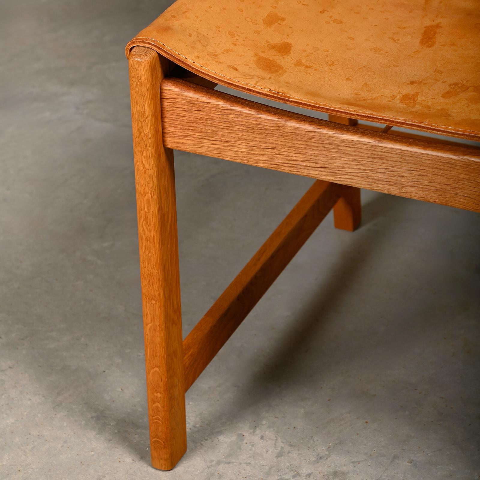 Kurt Østervig hunting Dining Chairs in Oak and Cognac Leather for KP Møbler 7