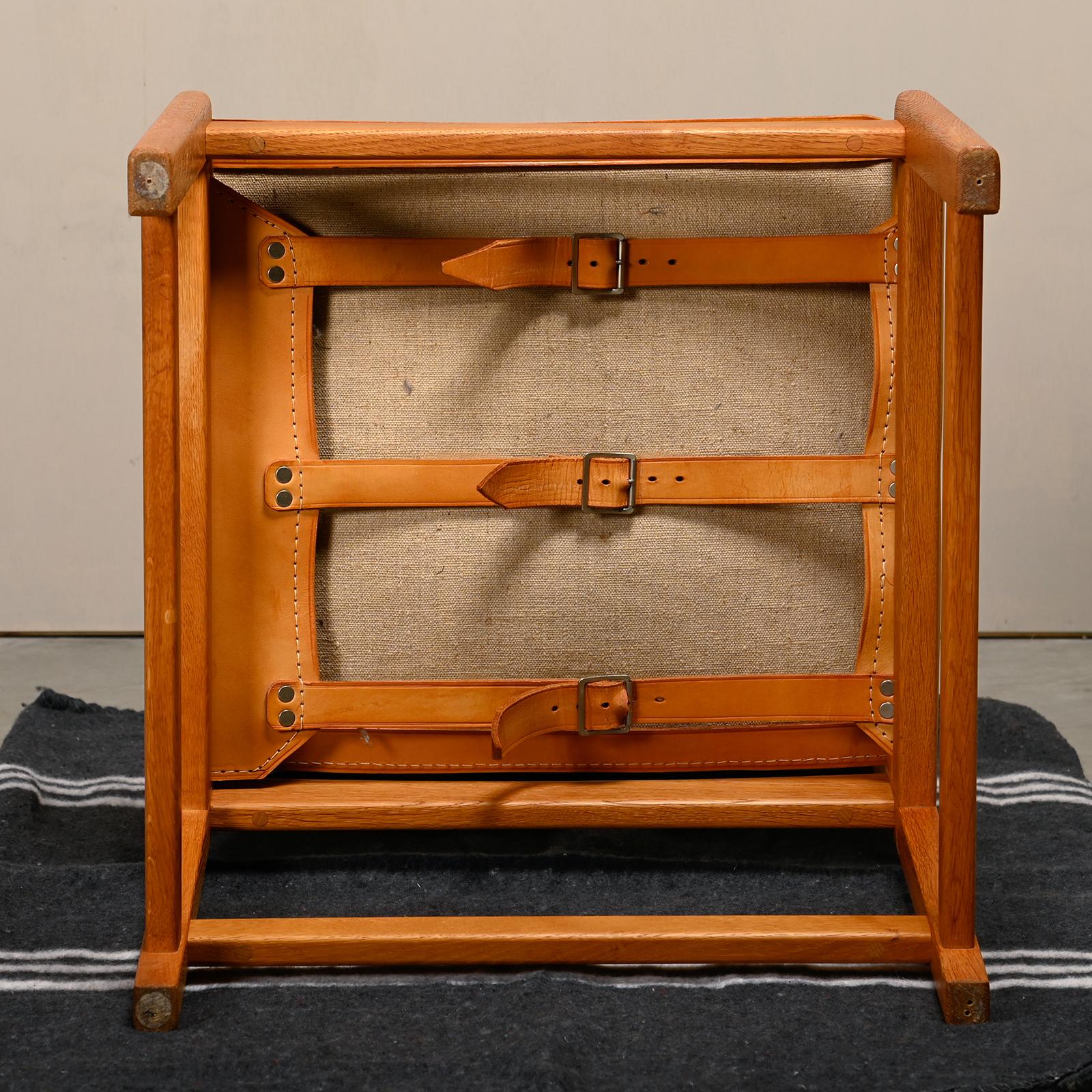 Kurt Østervig hunting Dining Chairs in Oak and Cognac Leather for KP Møbler 9