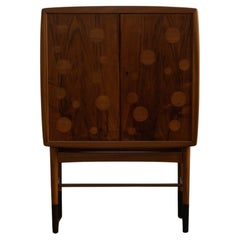 Kurt Østervig Illuminated bar cabinet, model 93 by KP Møbler Denmark