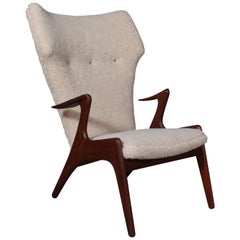 Vintage Kurt Østervig Lounge Chair in Sheepskin
