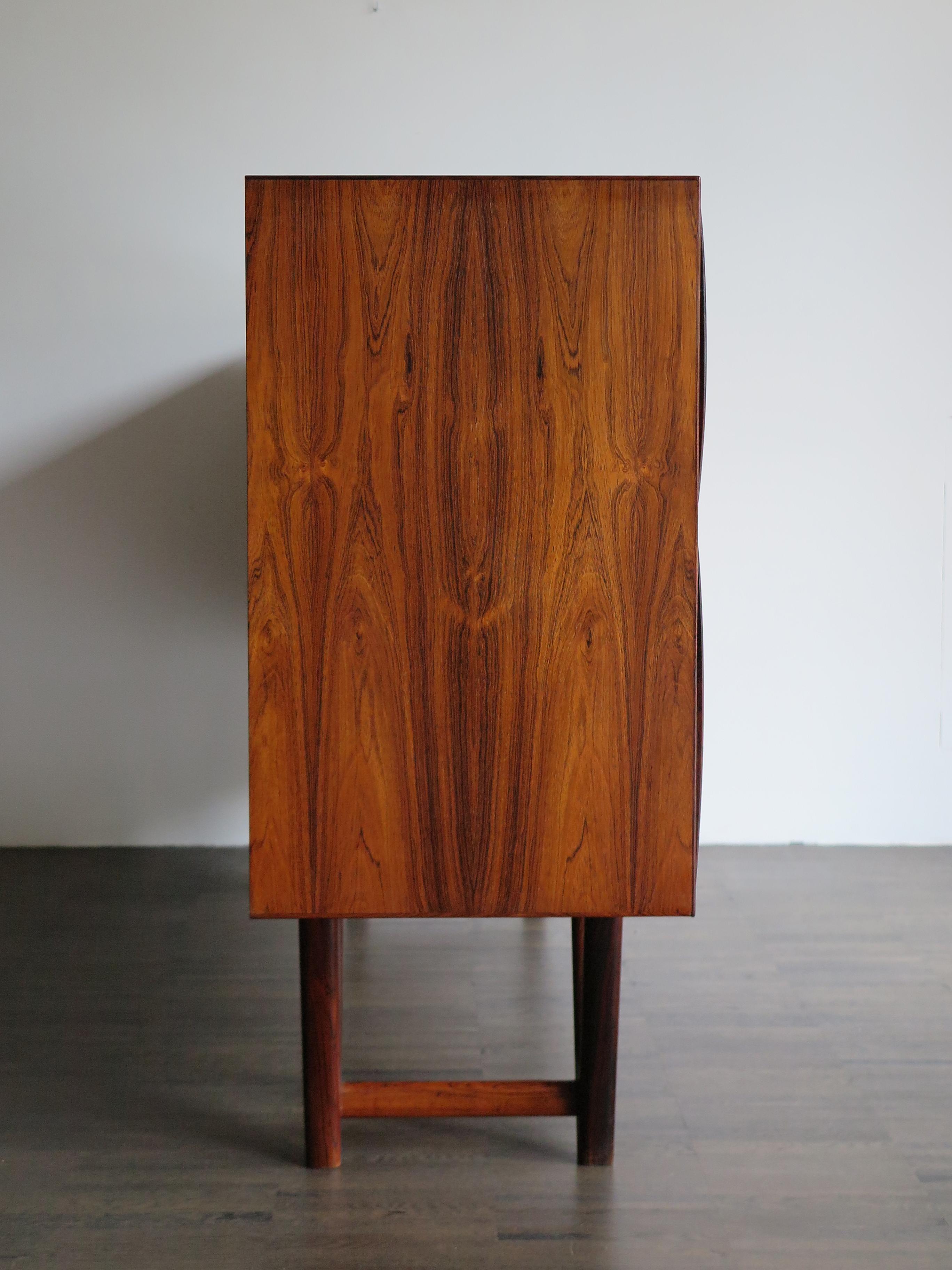 Mid-20th Century Kurt Østervig Midcentury Scandinavian Dark Wood Hight Sideboard 1960s