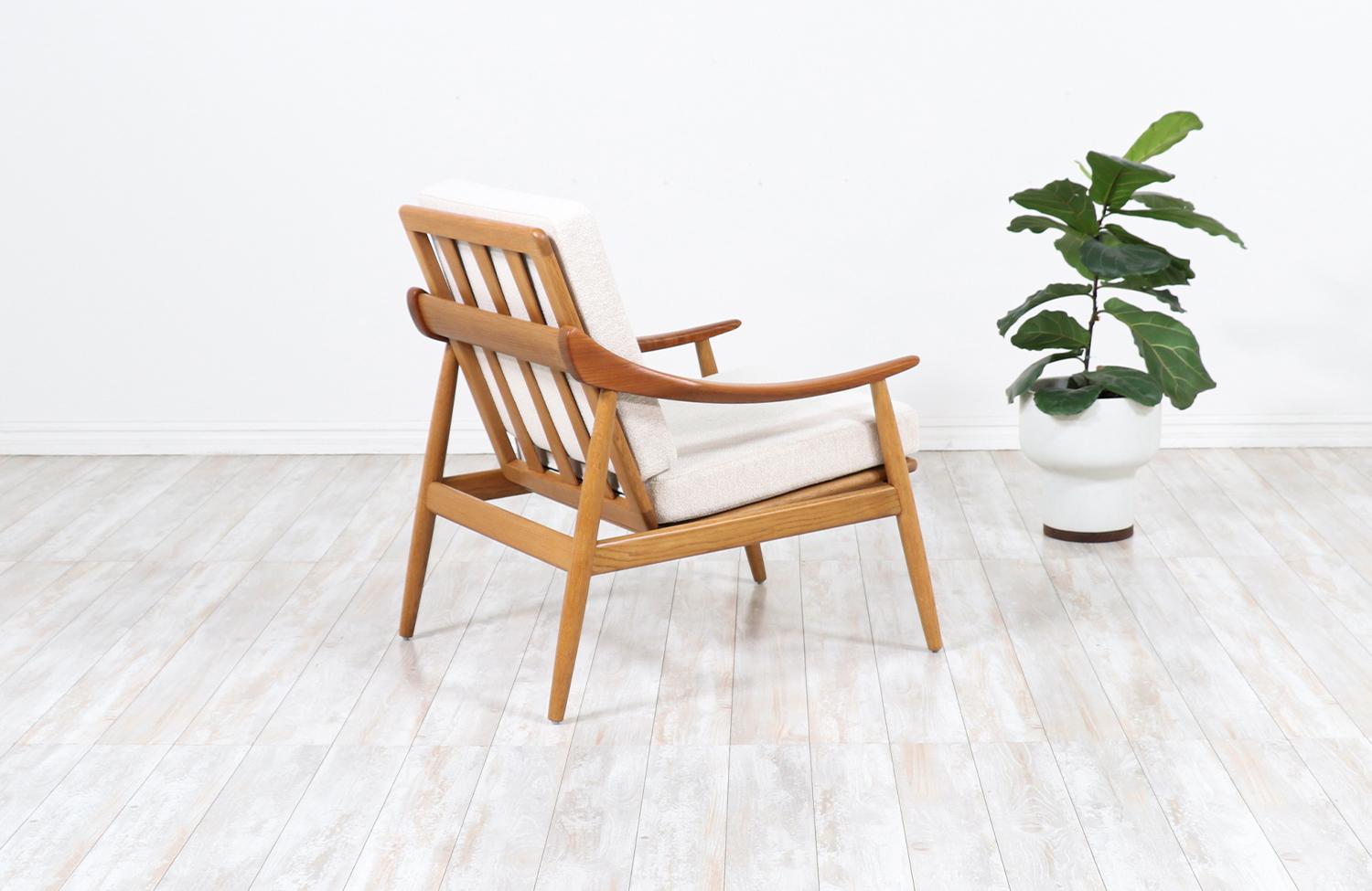 Danish Kurt Østervig Model-301 Teak & Oak Reclining Lounge Chair for Jason Møbler