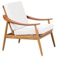 Kurt Østervig Model-301 Teck & Chêne Chaise longue inclinable pour Jason Møbler