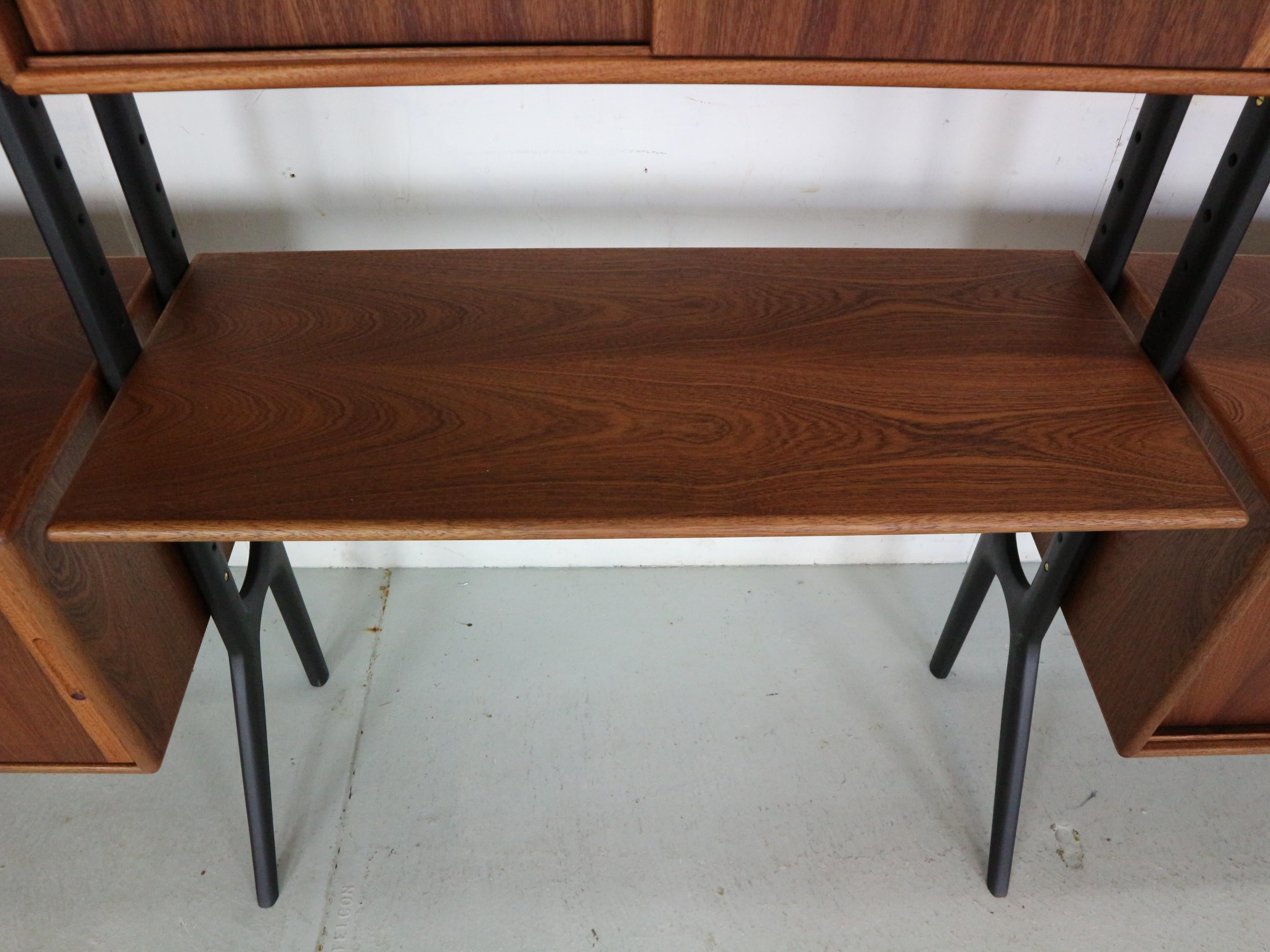 Kurt Østervig Modular Teak Room Divider, Free Standing Wall Unit, 1960's Denmark 6