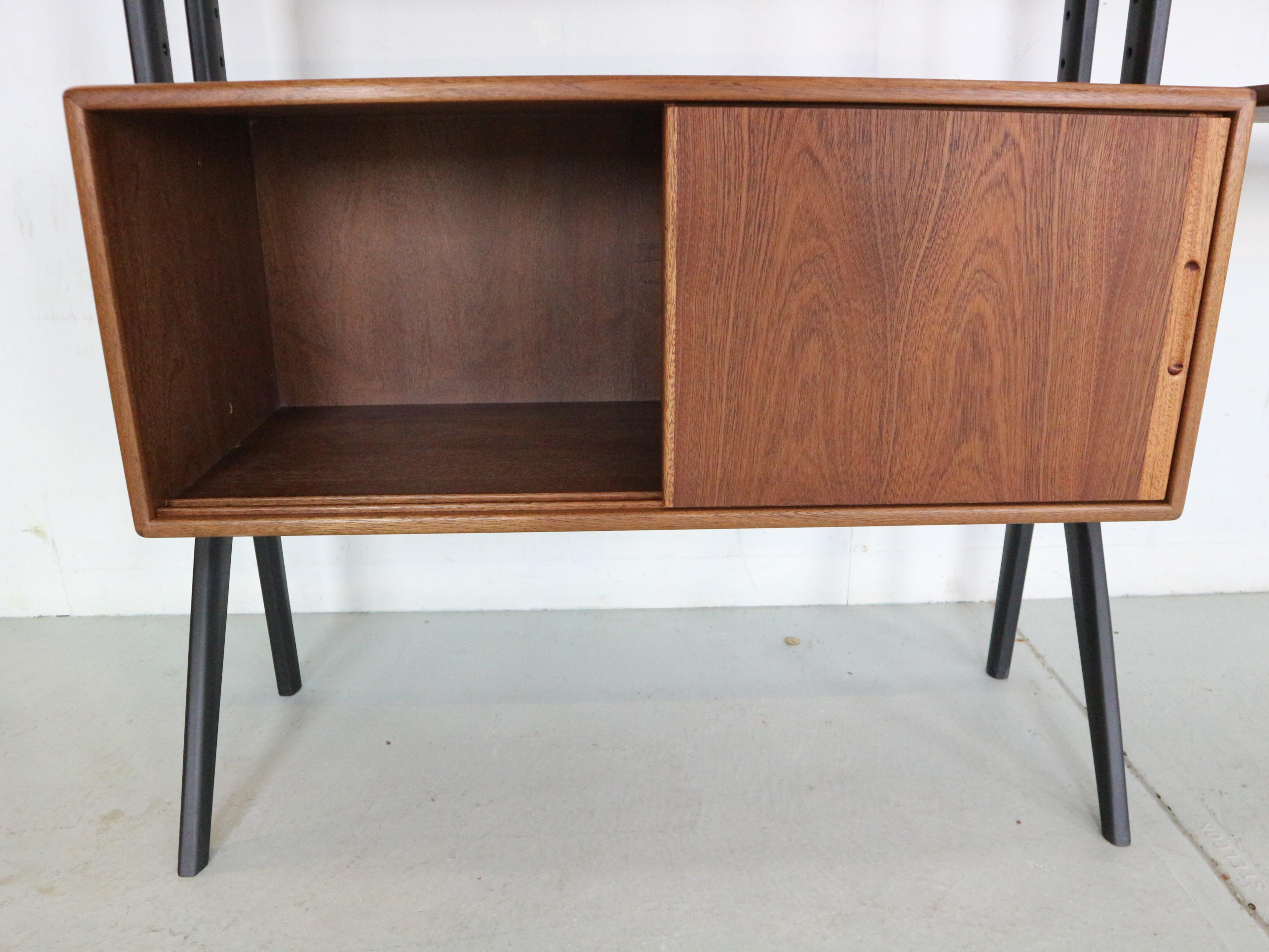 Kurt Østervig Modular Teak Room Divider, Free Standing Wall Unit, 1960's Denmark 8