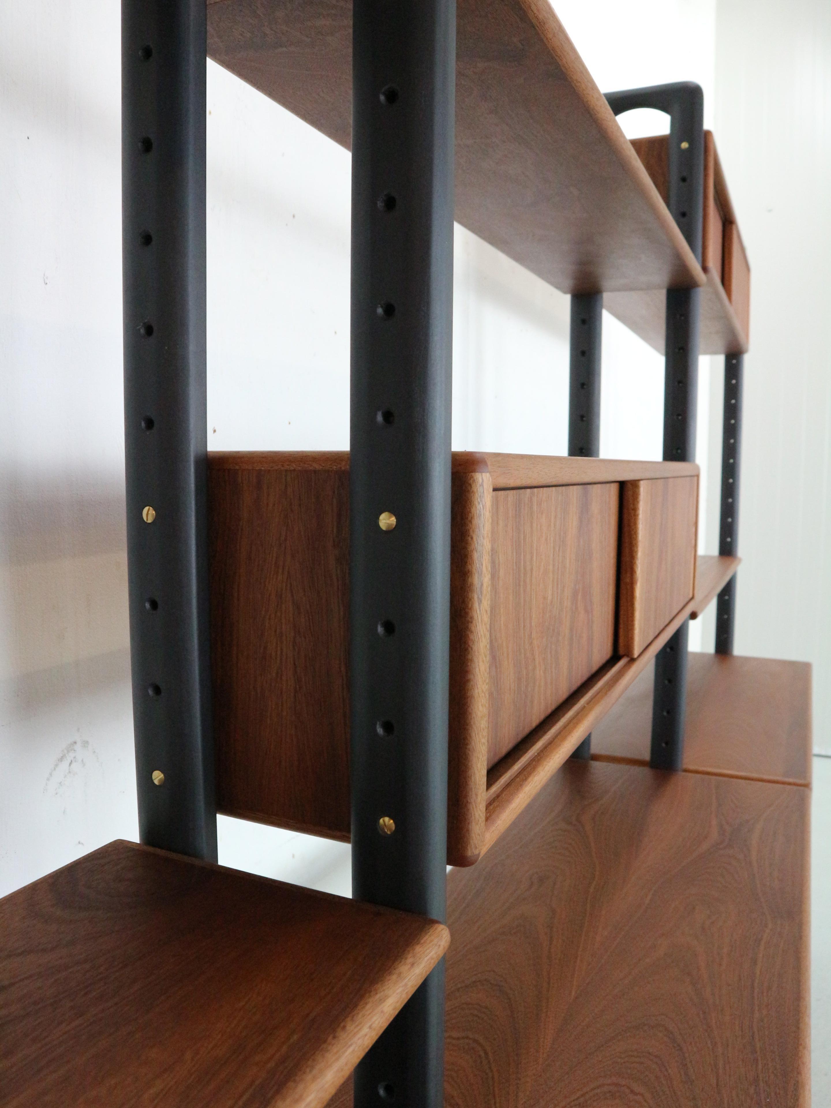 Kurt Østervig Modular Teak Room Divider, Free Standing Wall Unit, 1960's Denmark 10