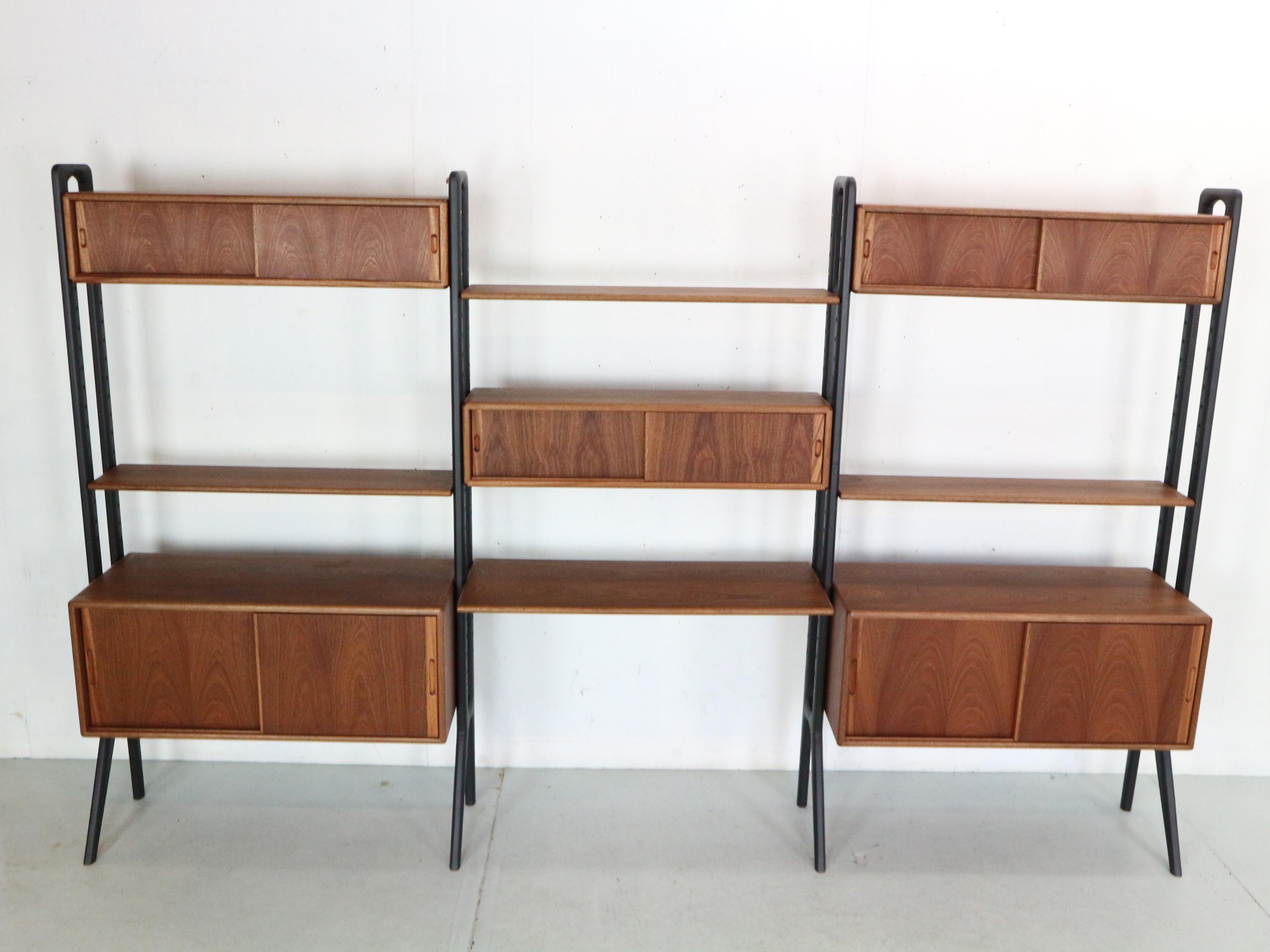 Danish Kurt Østervig Modular Teak Room Divider, Free Standing Wall Unit, 1960's Denmark