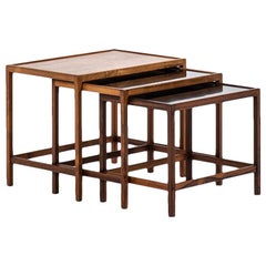 Kurt Østervig Nesting Tables in Rosewood by Jason Møbler in Denmark