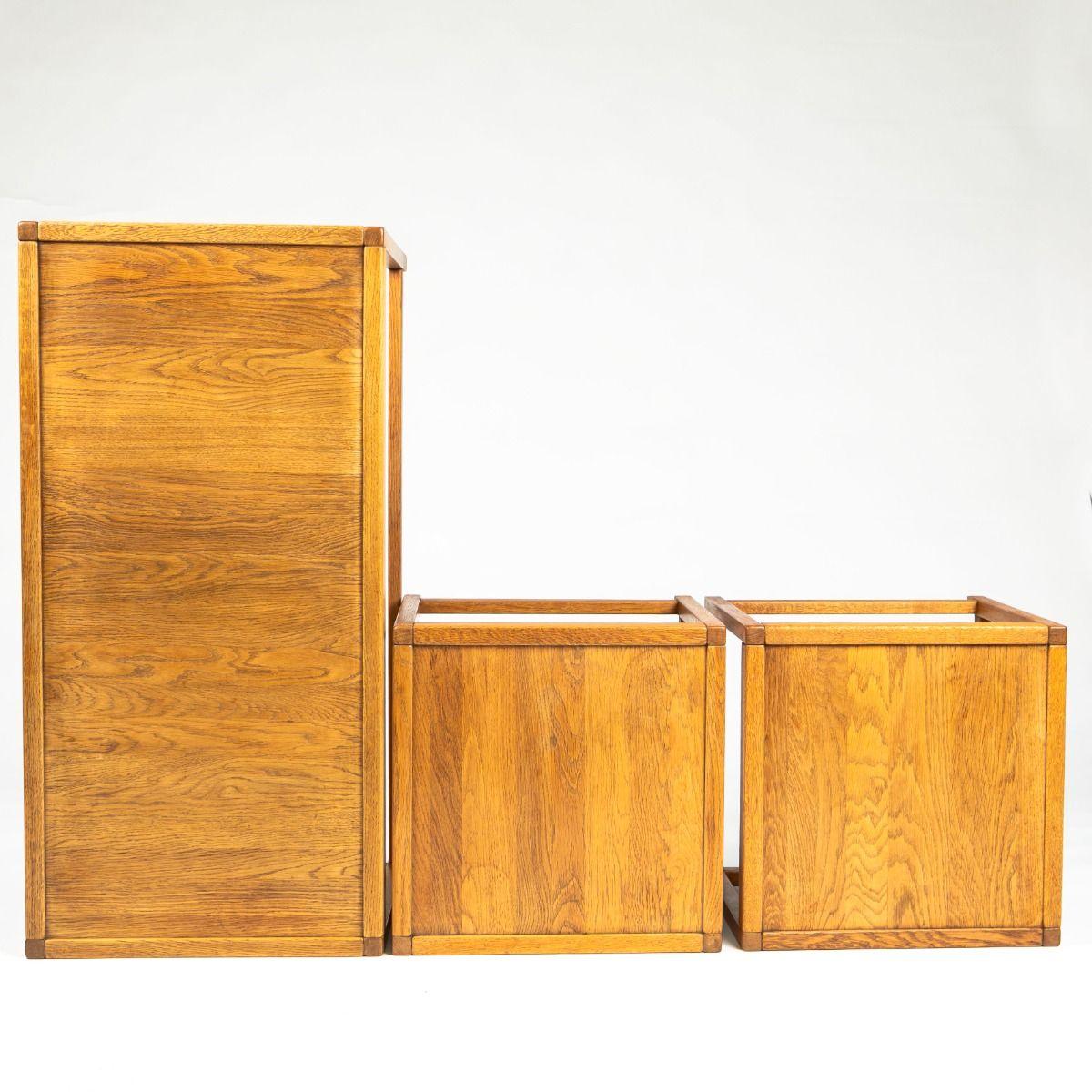 Kurt Østervig Nesting Tables in Solid Oak for KP Møbler In Good Condition For Sale In Kastrup, DK