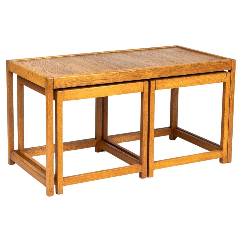 Kurt Østervig Nesting Tables in Solid Oak for KP Møbler