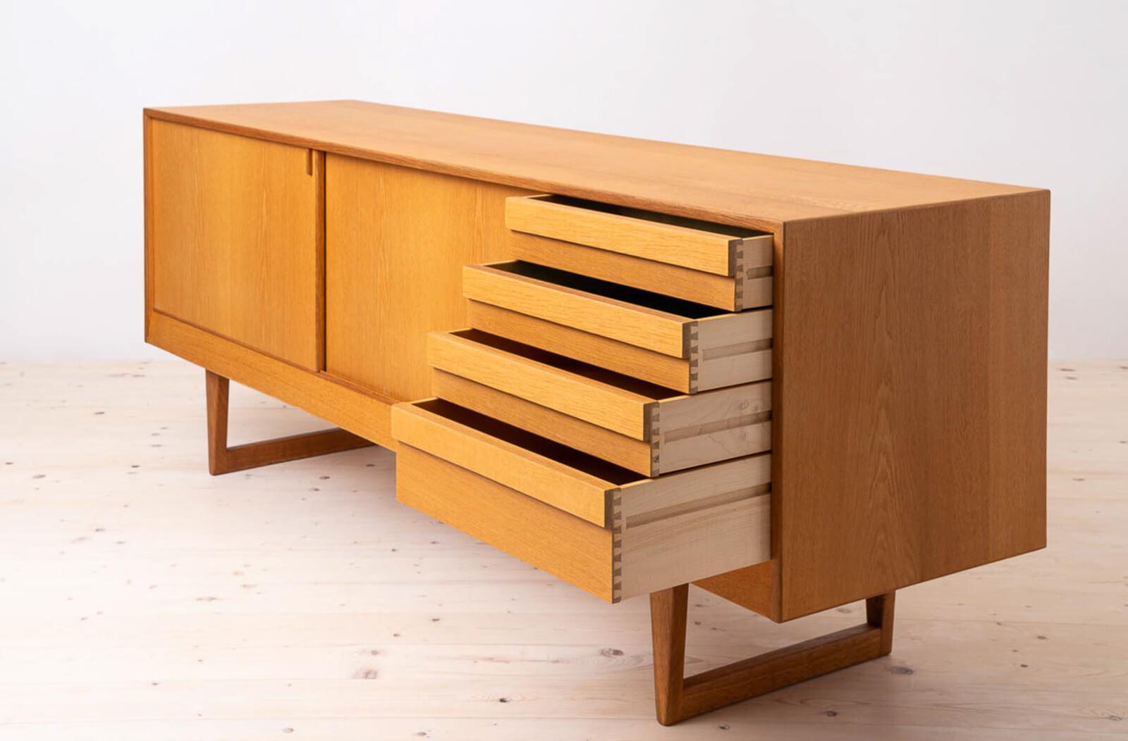 Kurt Østervig Oak Sideboard, Timeless Scandinavian & Mid Century Modern Elegance In Good Condition In Wrocław, Poland