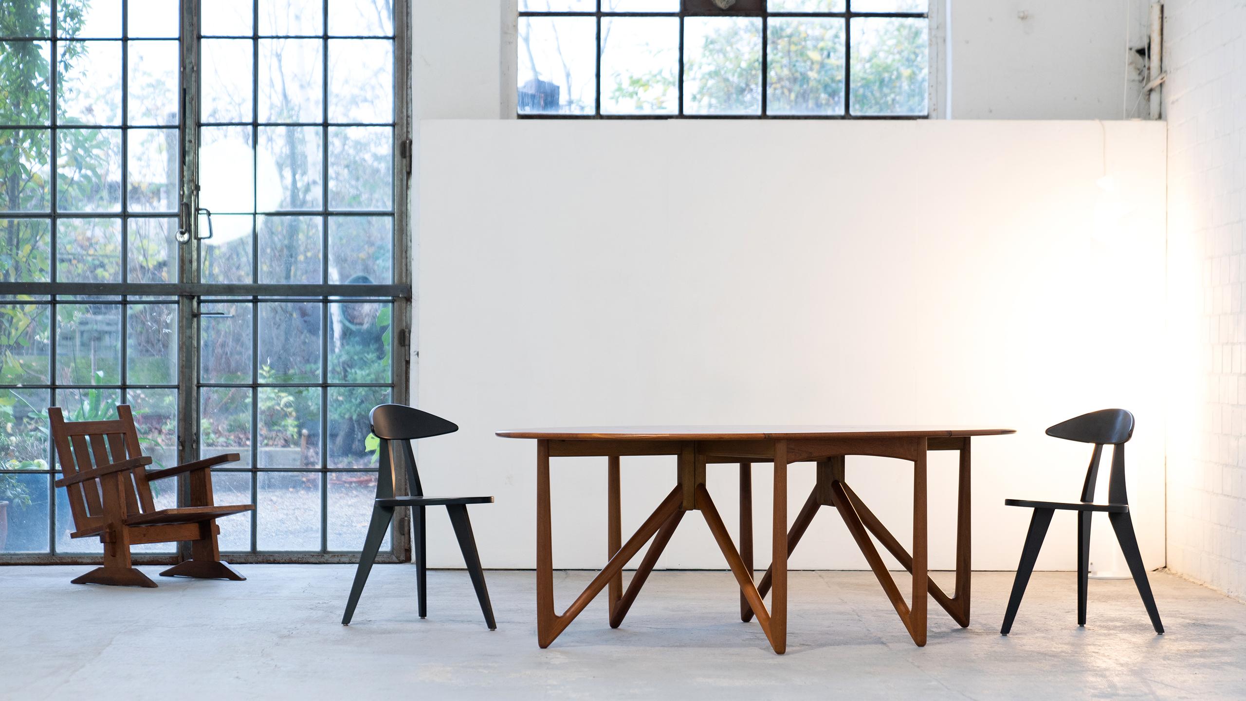 Kurt Østervig, Oval Drop-Leaf Table in Teak for Jason Møbler, 1962, Denmark 1