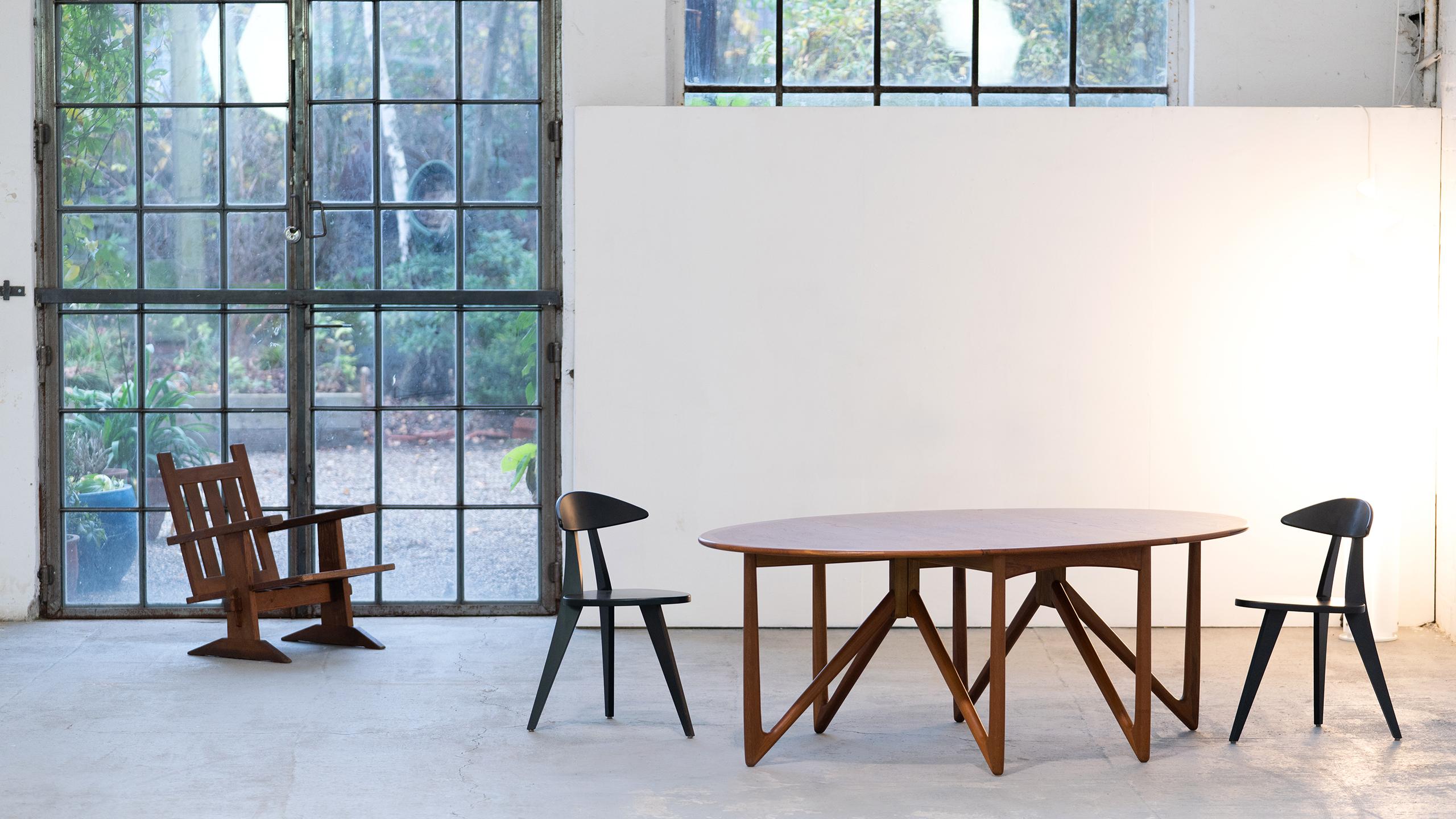 Kurt Østervig, Oval Drop-Leaf Table in Teak for Jason Møbler, 1962, Denmark 2