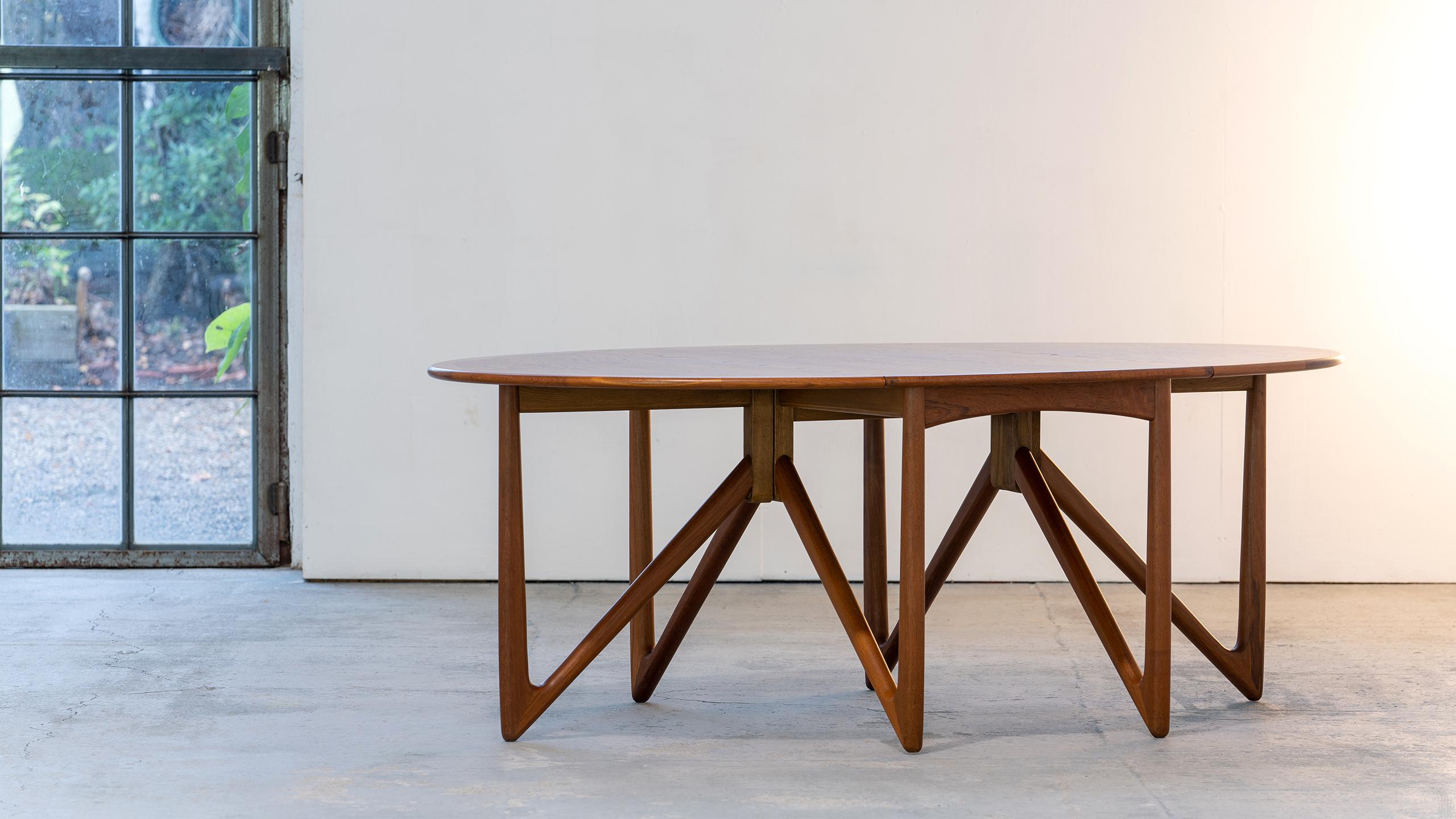 Kurt Østervig, Oval Drop-Leaf Table in Teak for Jason Møbler, 1962, Denmark 3