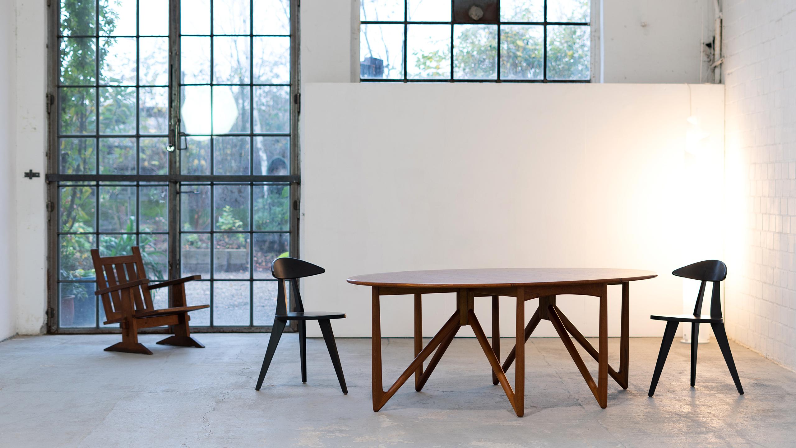 Kurt Østervig, Oval Drop-Leaf Table in Teak for Jason Møbler, 1962, Denmark 9