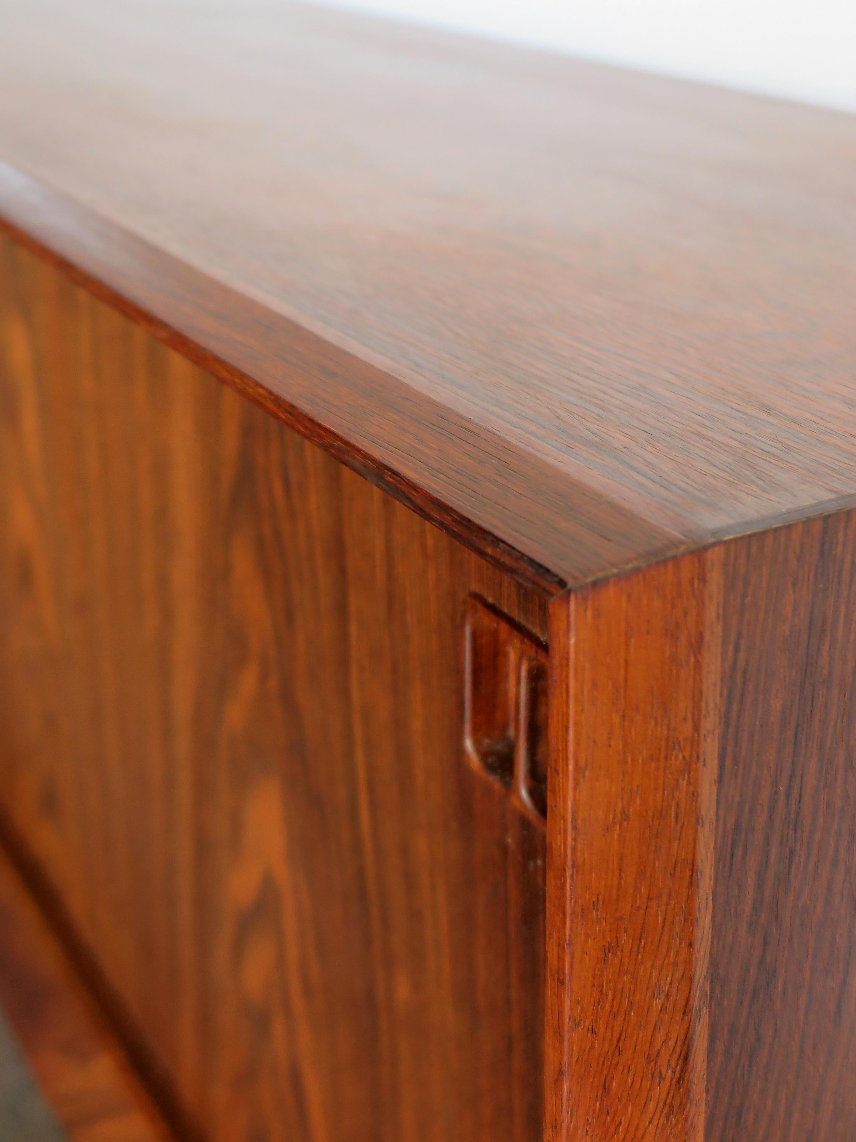 Kurt Østervig Scandinavian Mid-Century Modern Design Dark Wood Sideboard, 1950s 11