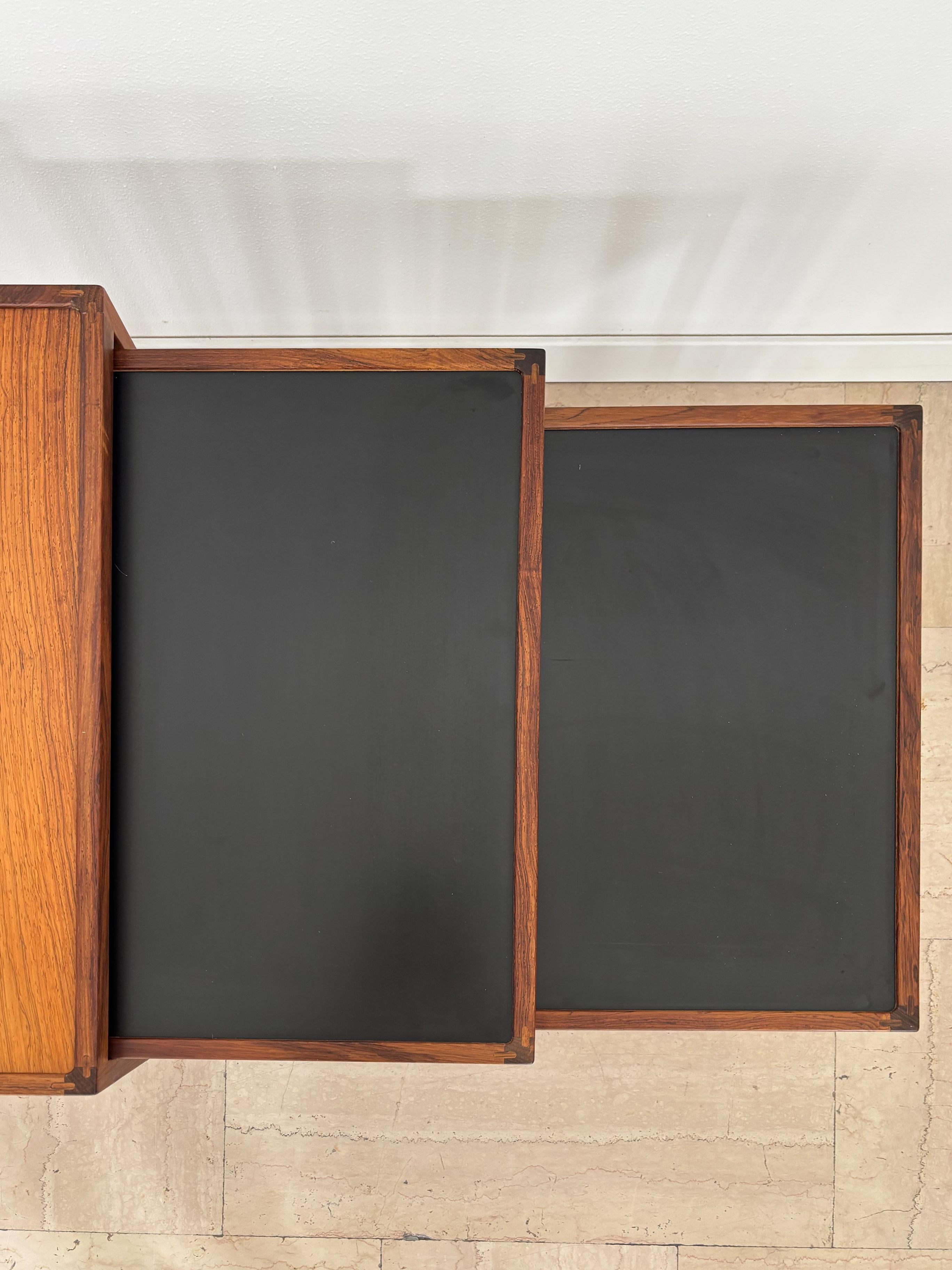 Kurt Østervig Tavolini scandinavi in legno e formica del Medioevo, Danimarca 1960 in vendita 5