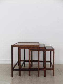 Kurt Østervig Tables gigognes scandinaves du milieu du siècle en Wood Formica, Danemark années 1960