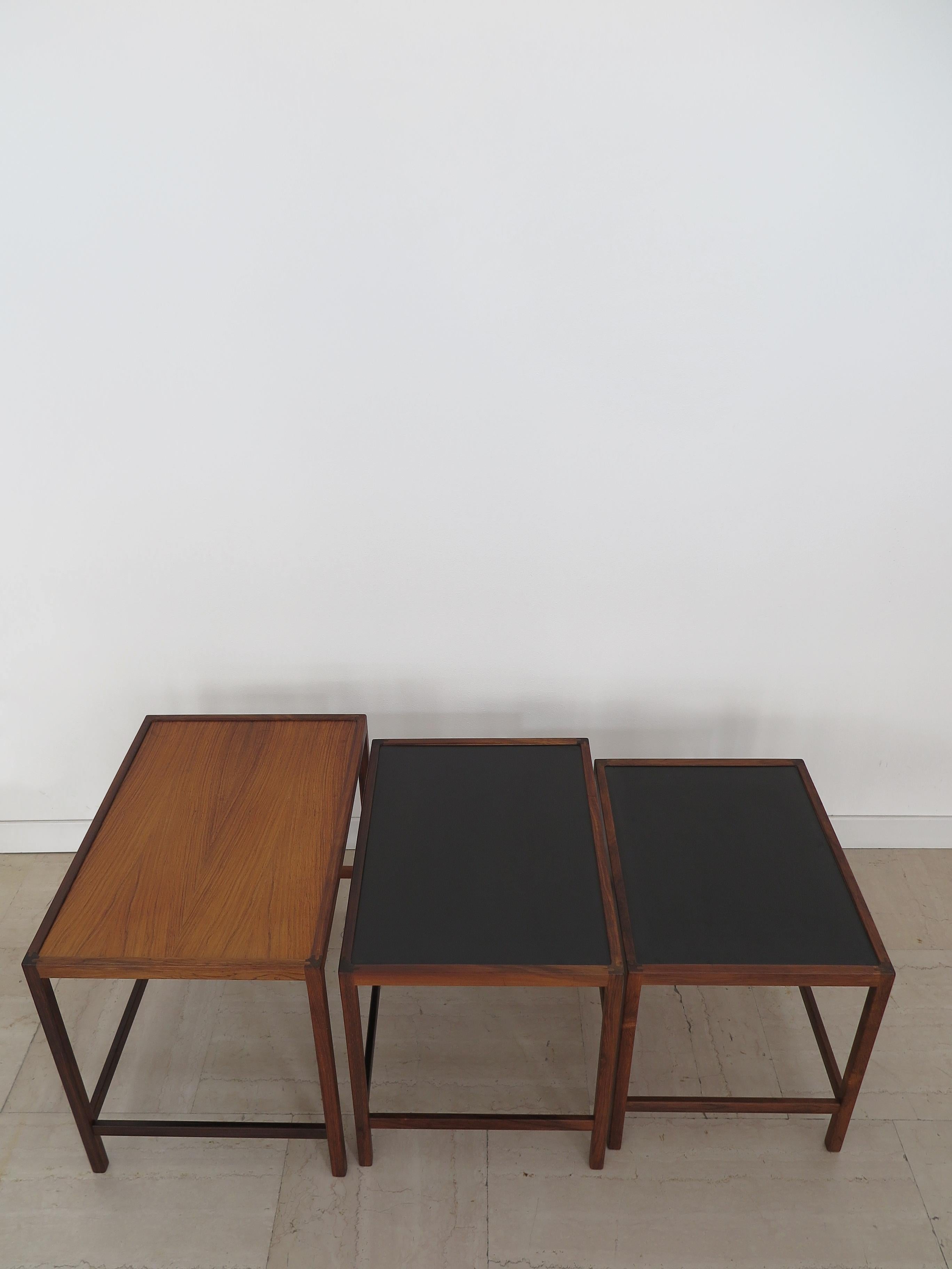 Kurt Østervig Tavolini scandinavi in legno e formica del Medioevo, Danimarca 1960 in vendita 2