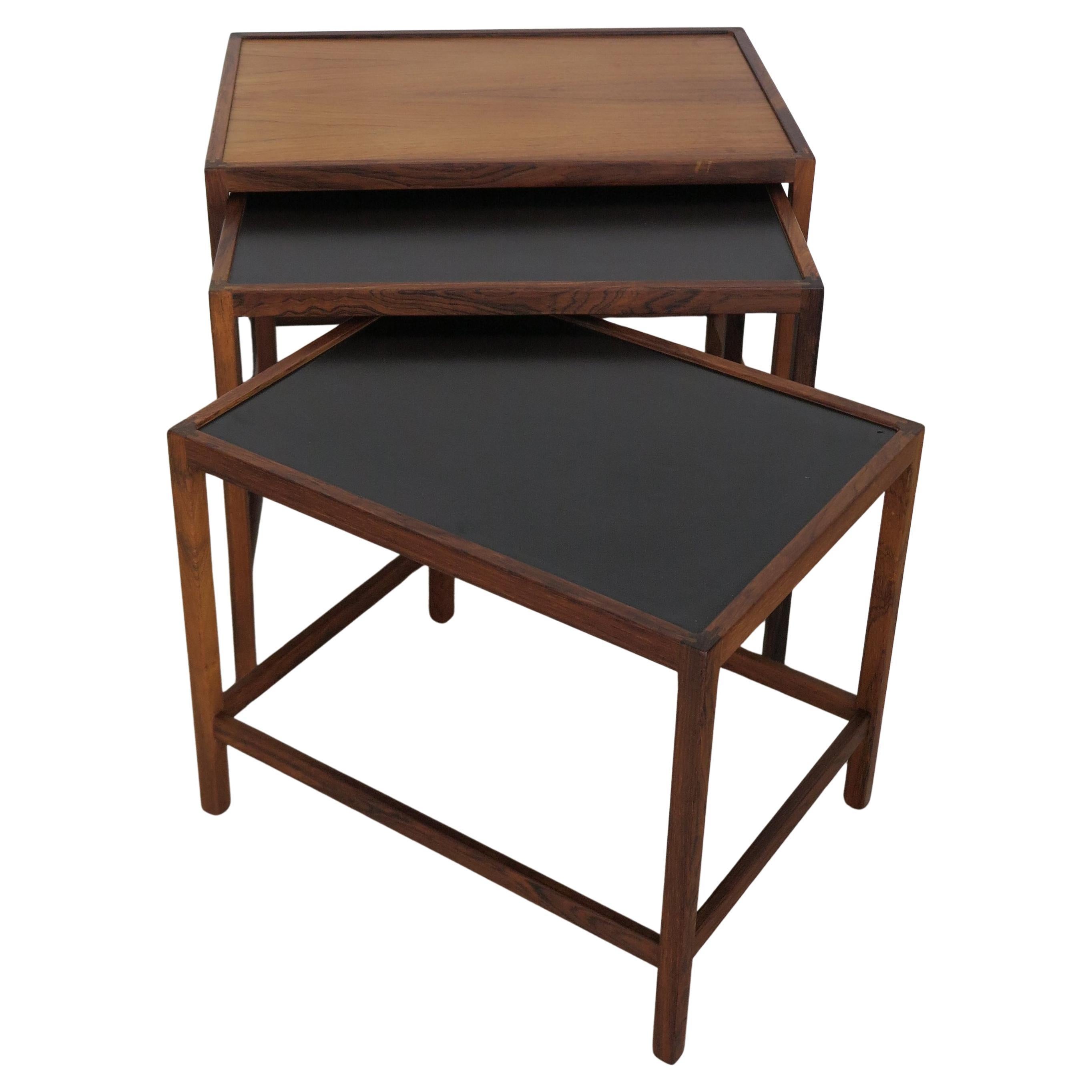 Kurt Østervig Tavolini scandinavi in legno e formica del Medioevo, Danimarca 1960 in vendita