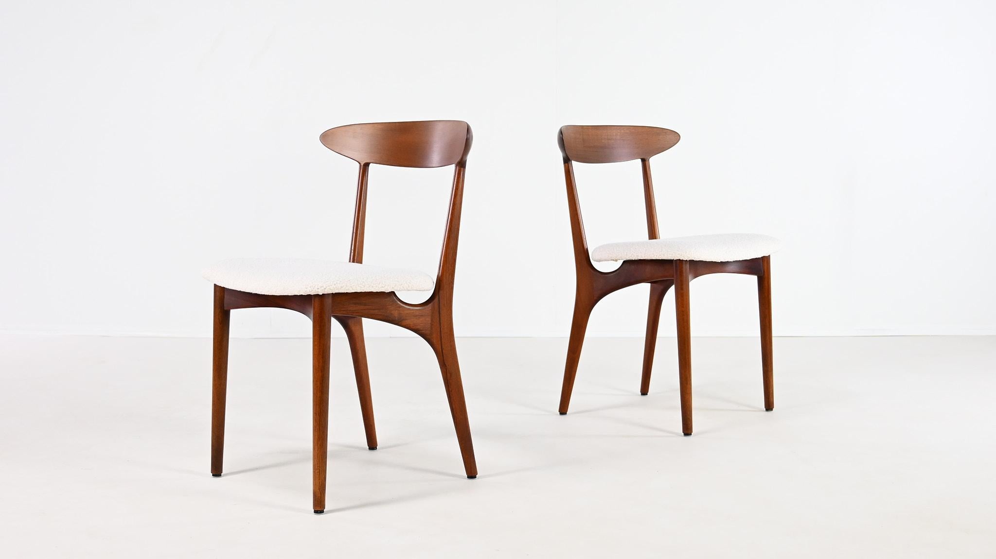 Kurt Østervig, set of 6 Chairs in Teak, Model 27 for Brande Møbelindustri In Good Condition In Munster, NRW
