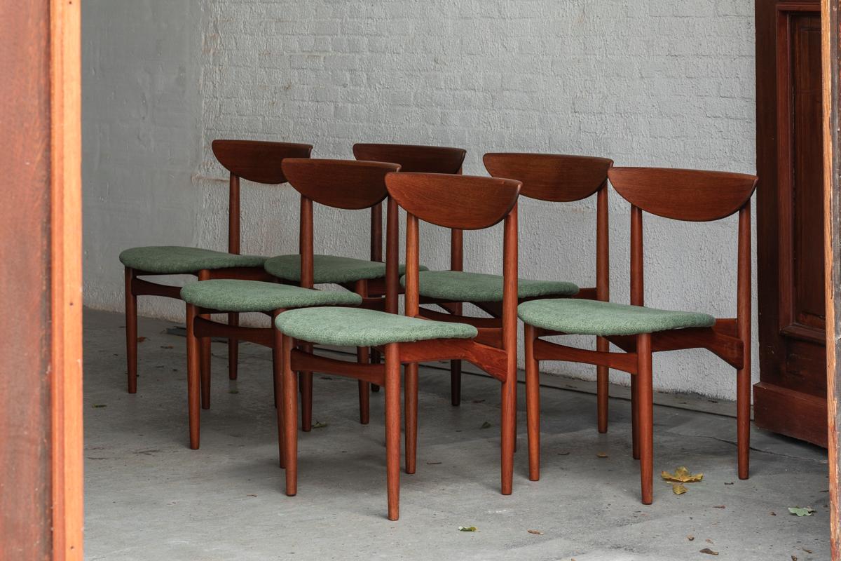 Kurt Østervig Set of 6 Dining Chairs 'Model 107' for KP Mobler, Denmark, 1960s 4