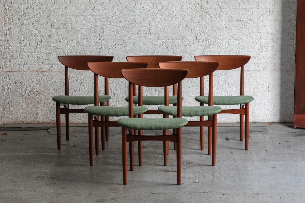 Kurt Østervig Set of 6 Dining Chairs 'Model 107' for KP Mobler, Denmark, 1960s 5