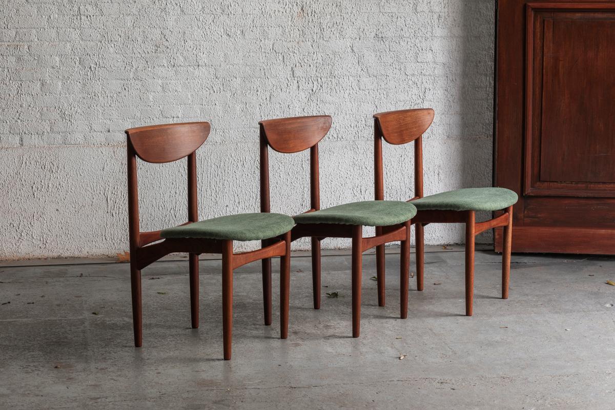 Kurt Østervig Set of 6 Dining Chairs 'Model 107' for KP Mobler, Denmark, 1960s 1