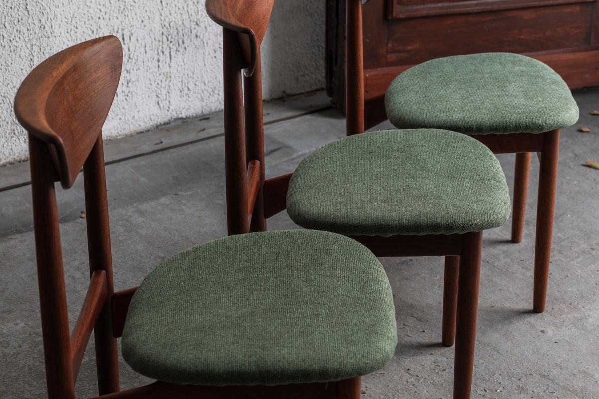 Kurt Østervig Set of 6 Dining Chairs 'Model 107' for KP Mobler, Denmark, 1960s 2