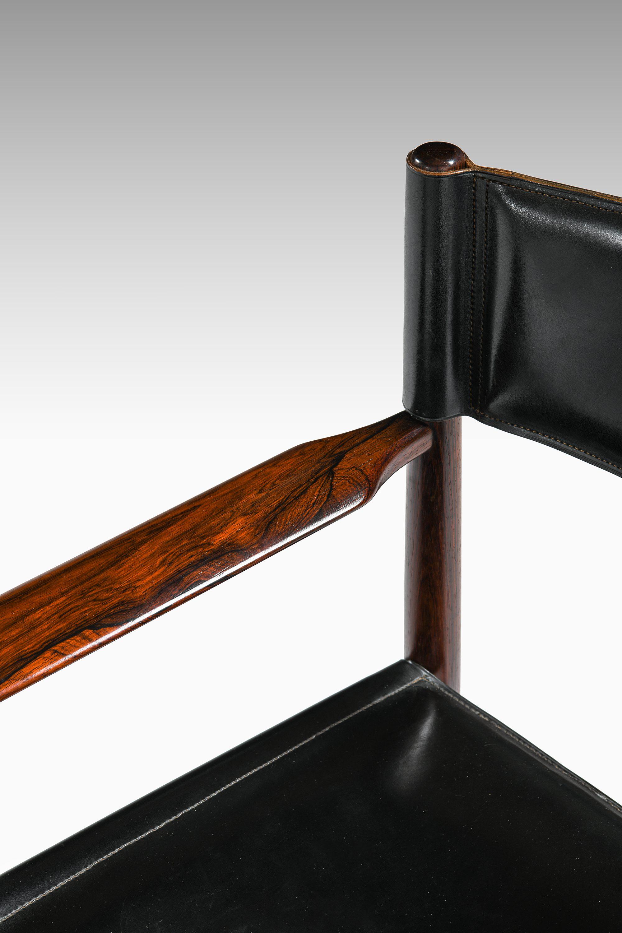 Kurt Østervig Set of 8 Dining Chairs in Rosewood and Leather, Denmark 1960s For Sale 5