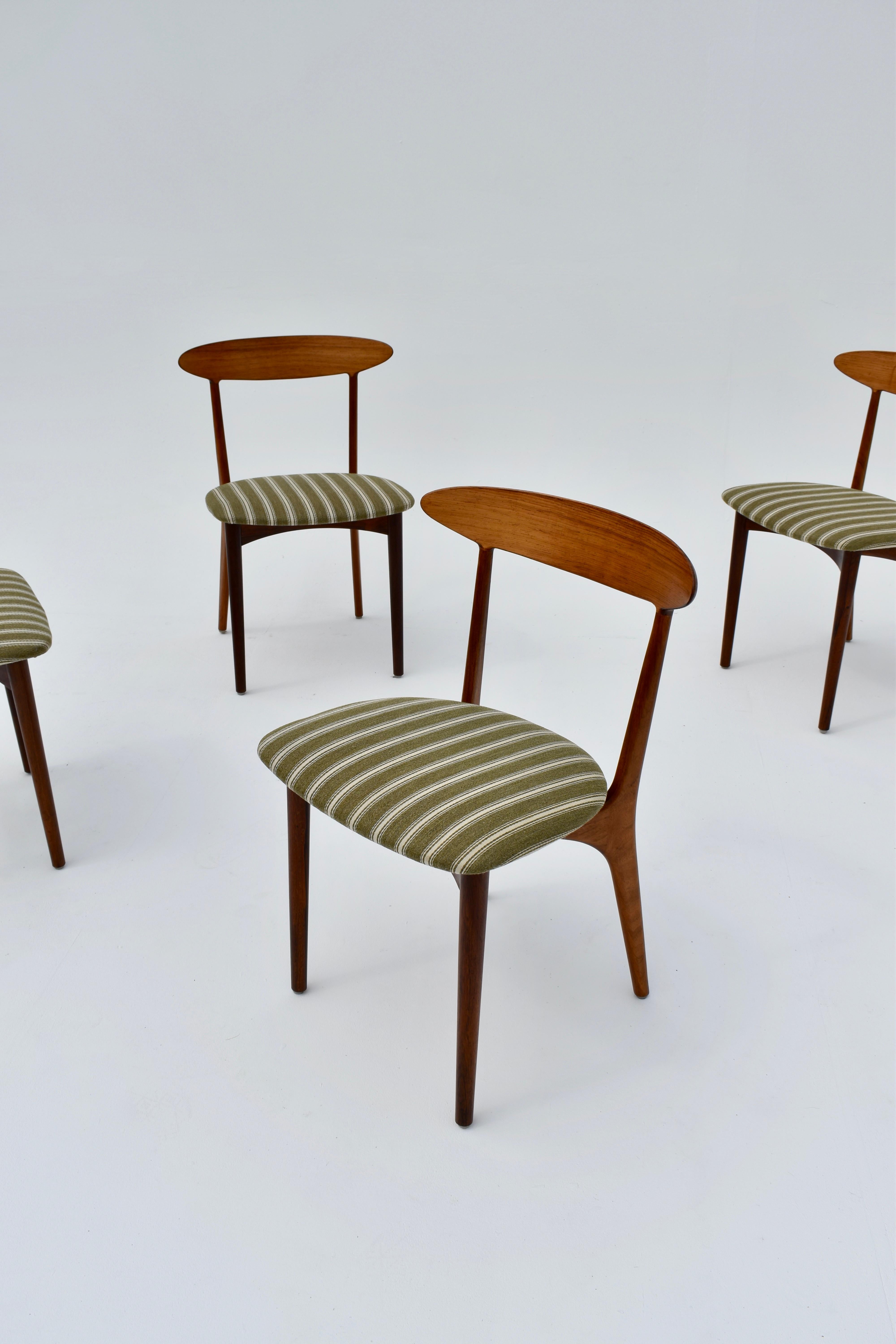 Kurt stervig - Ensemble de quatre chaises de salle à manger en bois de rose des années 1960 pour Brande Mbelindustri en vente 4