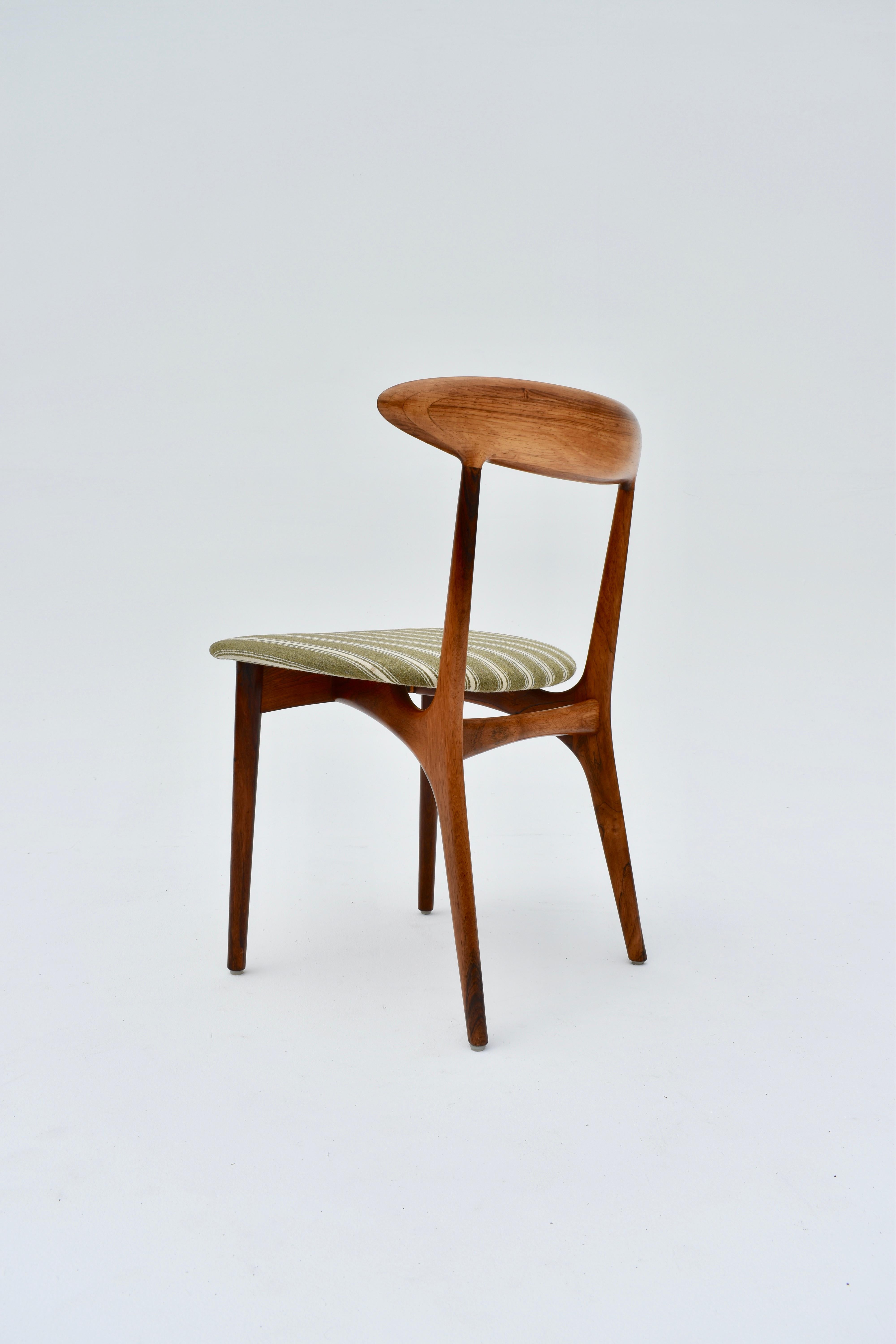 Kurt stervig - Ensemble de quatre chaises de salle à manger en bois de rose des années 1960 pour Brande Mbelindustri en vente 6