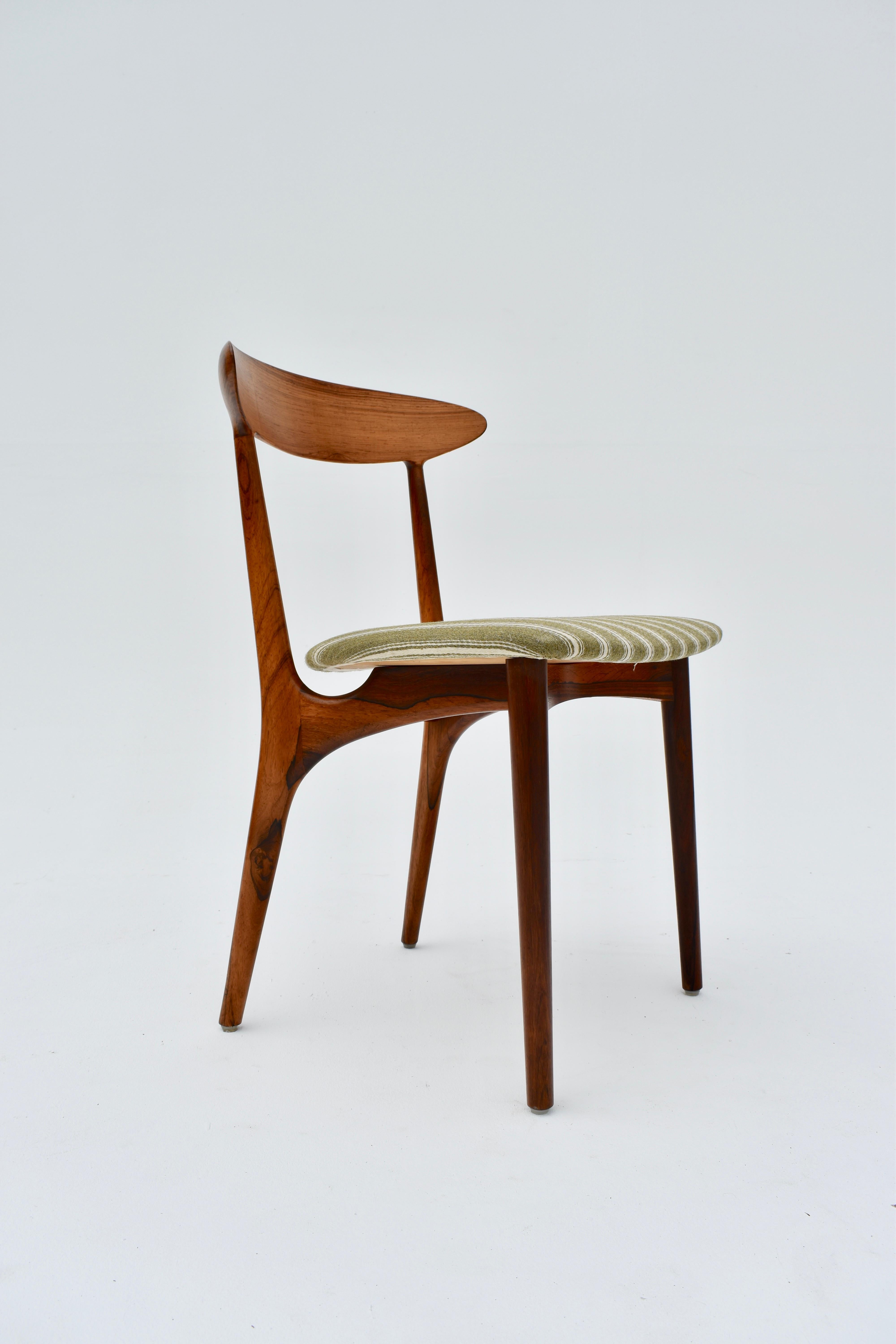 Kurt stervig - Ensemble de quatre chaises de salle à manger en bois de rose des années 1960 pour Brande Mbelindustri en vente 8