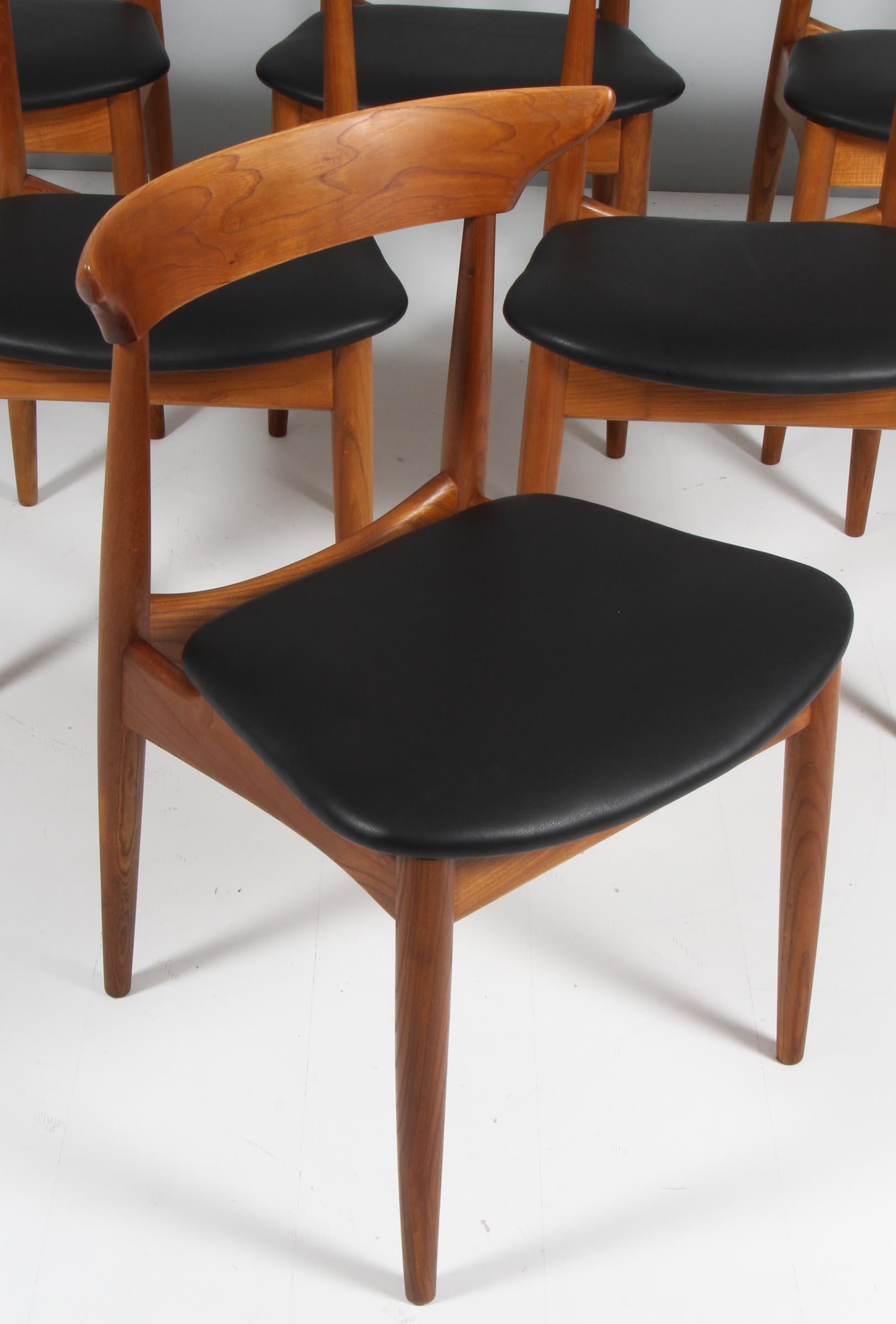 Scandinavian Modern Kurt Østervig, Six Dining Chairs, Denmark, 1960s