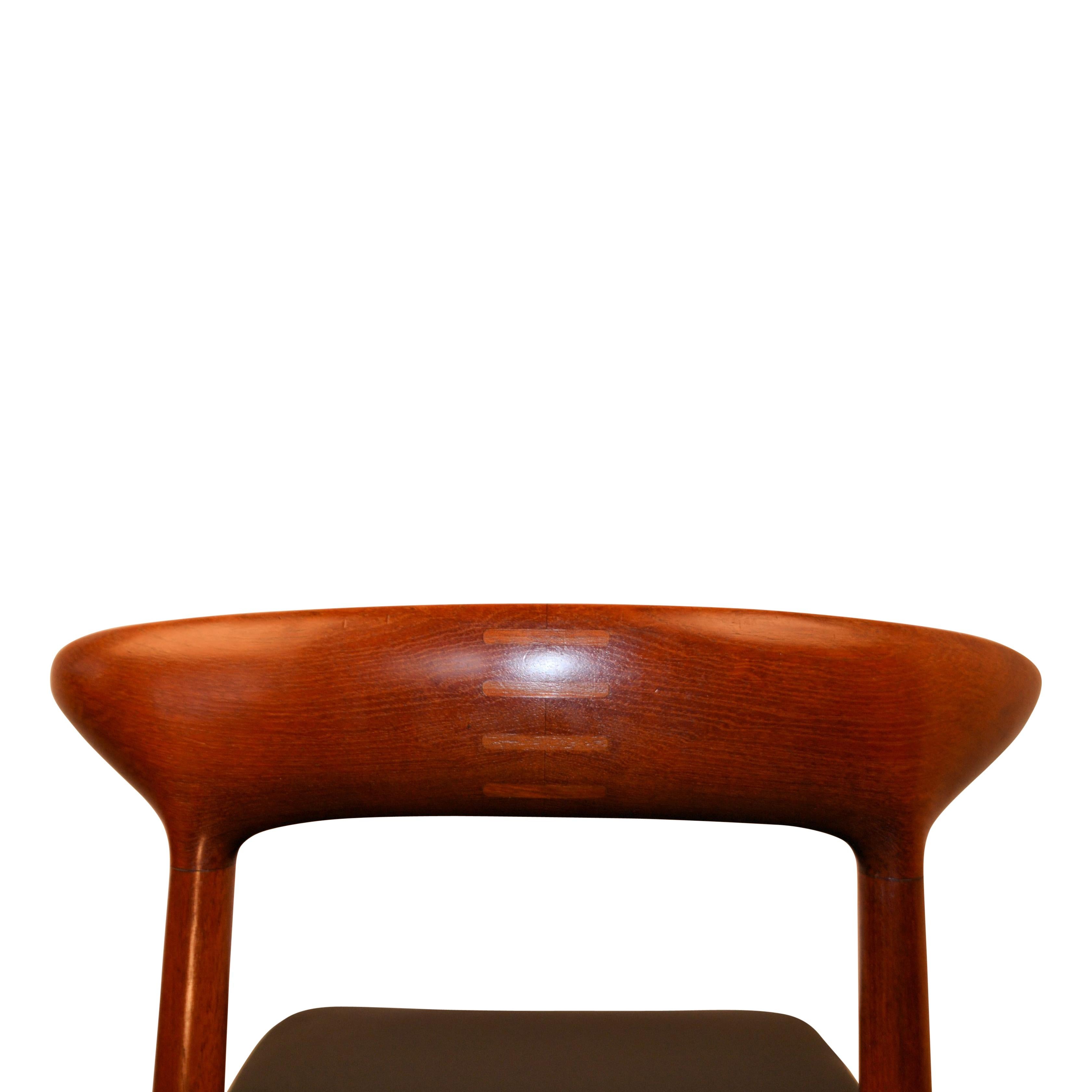 Kurt Østervig Solid Teak Dining Chairs, Set of Four In Good Condition For Sale In Panningen, NL