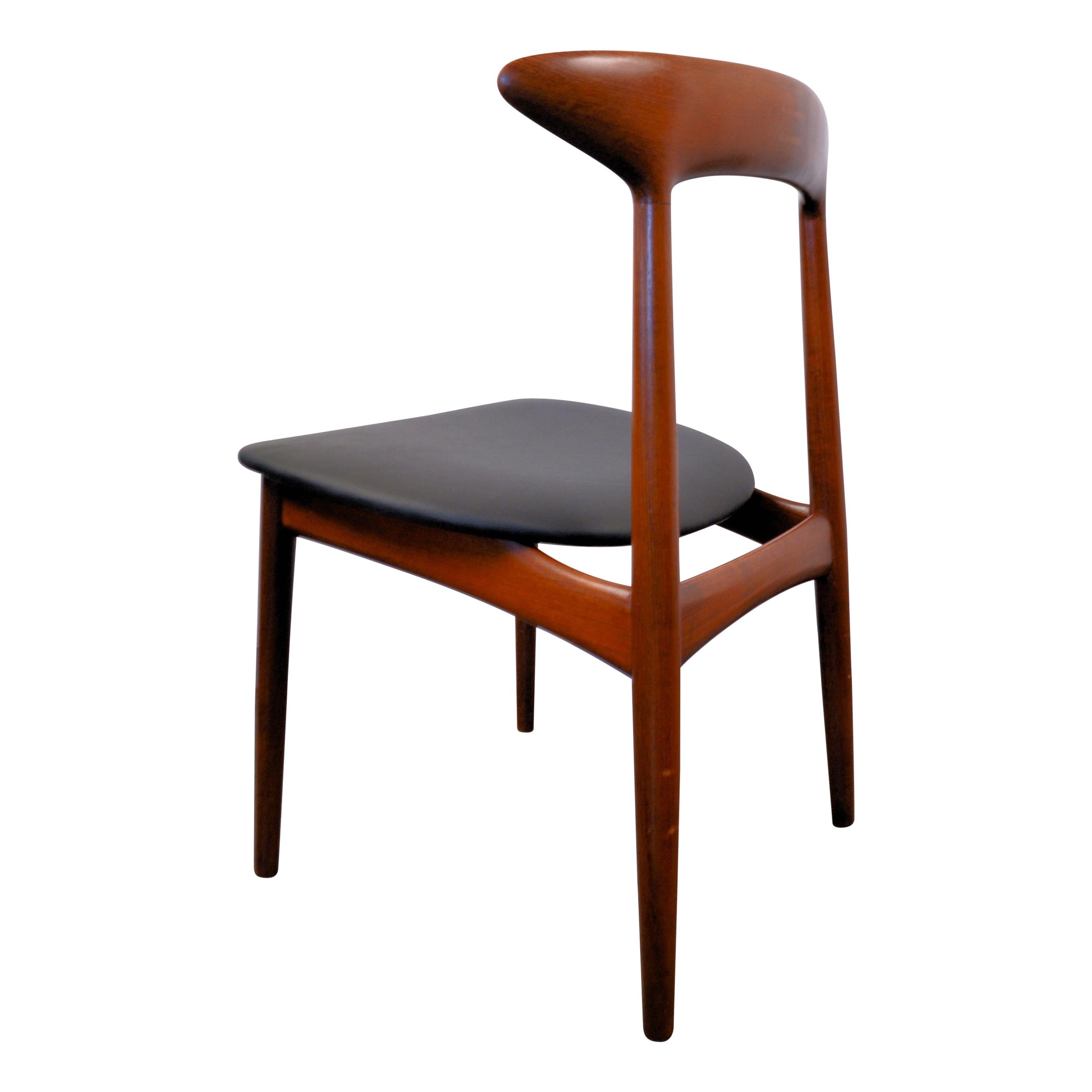 Kurt Østervig Solid Teak Dining Chairs, Set of Four For Sale 1