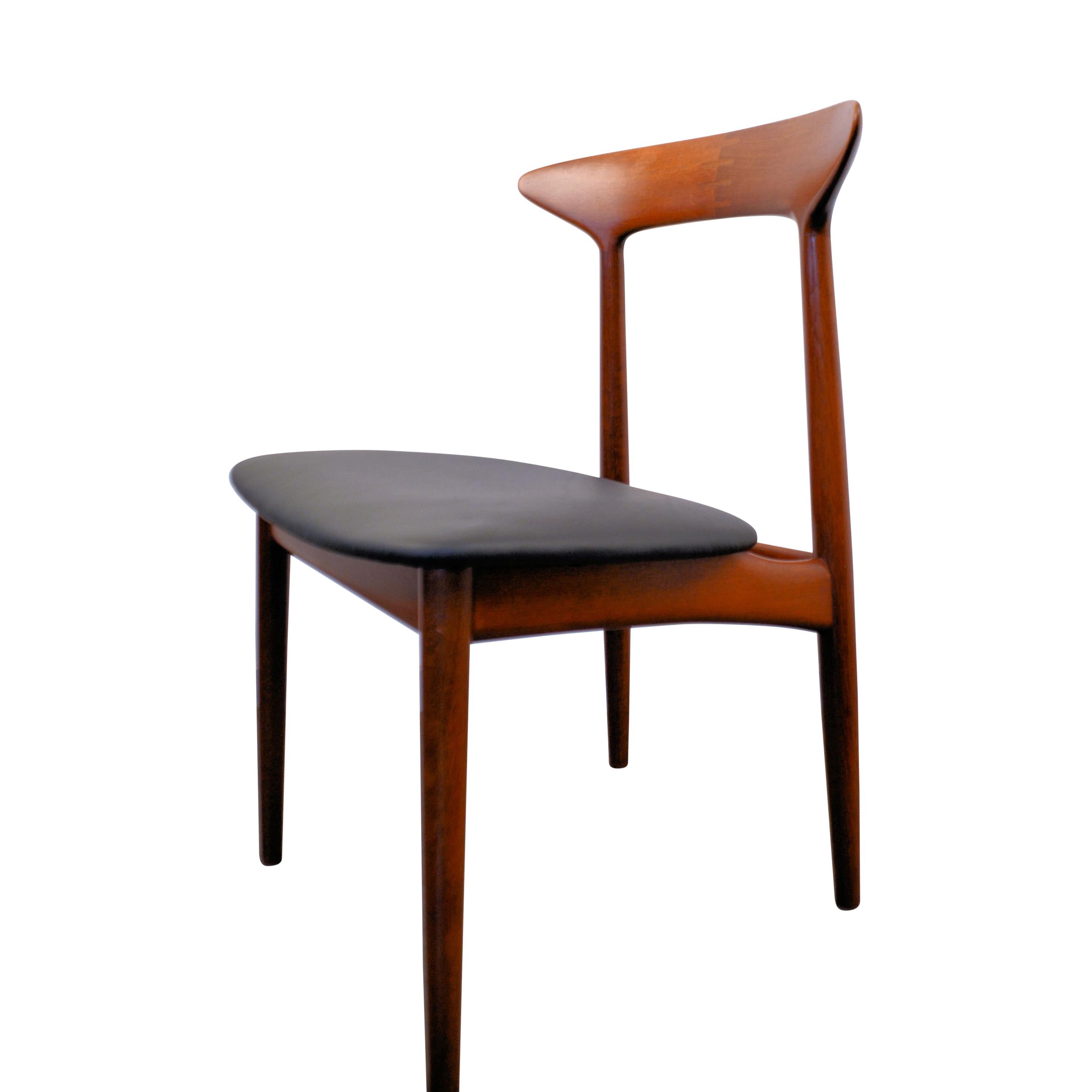 Kurt Østervig Solid Teak Dining Chairs, Set of Four For Sale 2