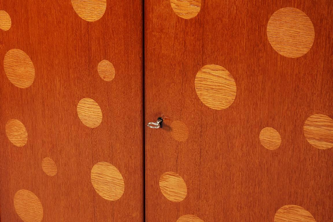 Scandinavian Modern Kurt Østervig Teak and Oak Bar Cabinet, 1940s