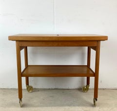 Kurt Østervig Barwagen aus Teakholz mit ausziehbarer Platte